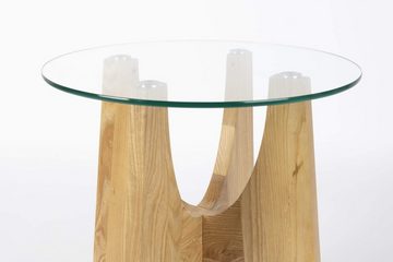 Zuiver Couchtisch Beistelltisch Glastisch KOBE Rund mit Glasplatte von Zuiver Ø 45 cm