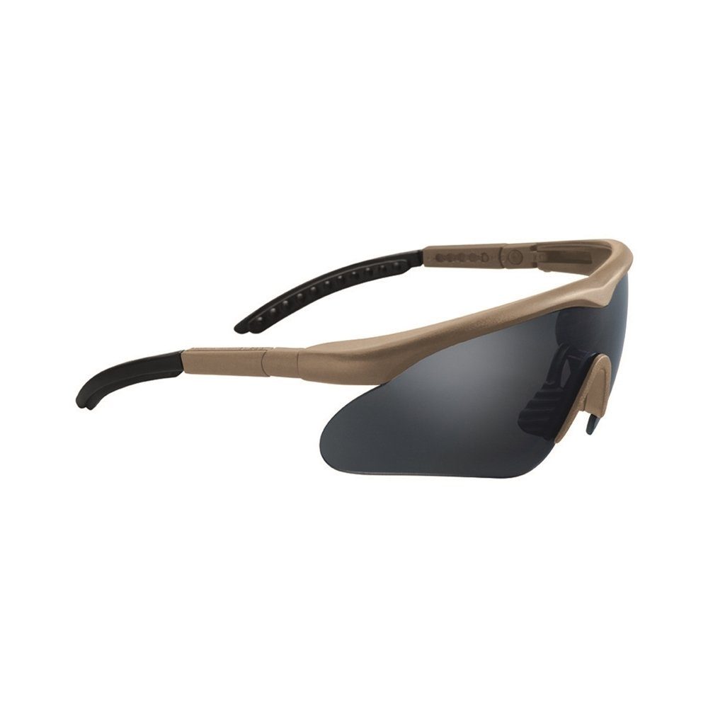 SWISS EYE® Fahrradbrille SCHUTZBRILLE SWISS EYE® RAPTOR, Antifog/Antiscratch-Beschichtung coyote