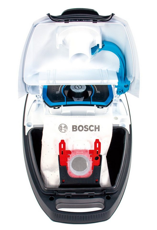 BOSCH Bodenstaubsauger BGL8SIL5 In'genius ProSilence Kabel, 800 W, mit Beutel, HEPA H13 (für Allergiker), 15 m Aktionsradius, 5 l Beutelvolumen