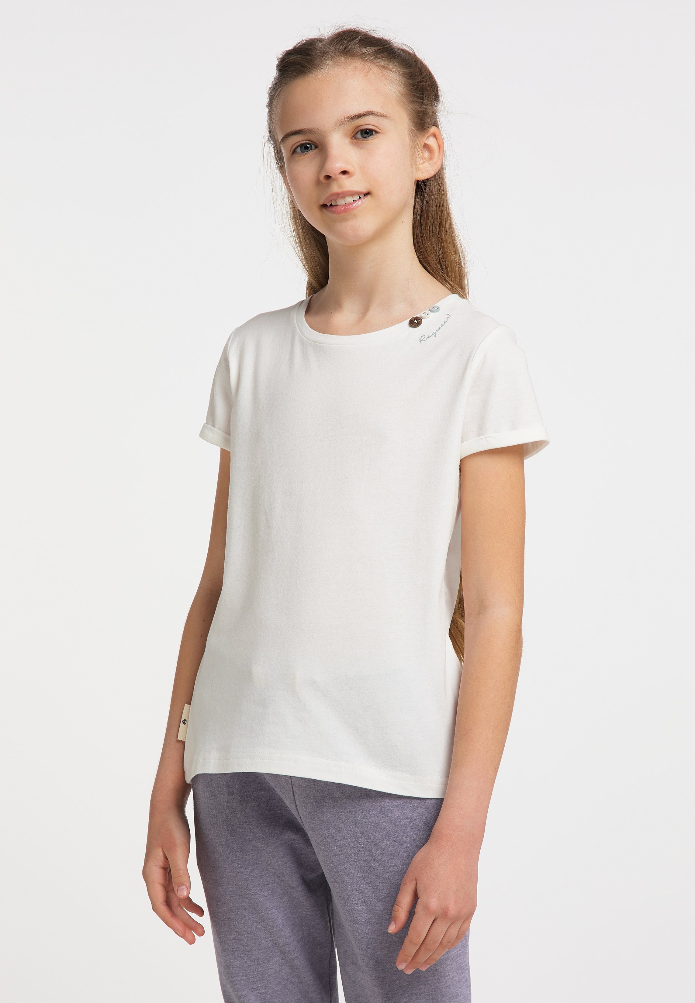 Ragwear Nachhaltige T-Shirt EIKA Mode Vegane ORGANIC & WHITE