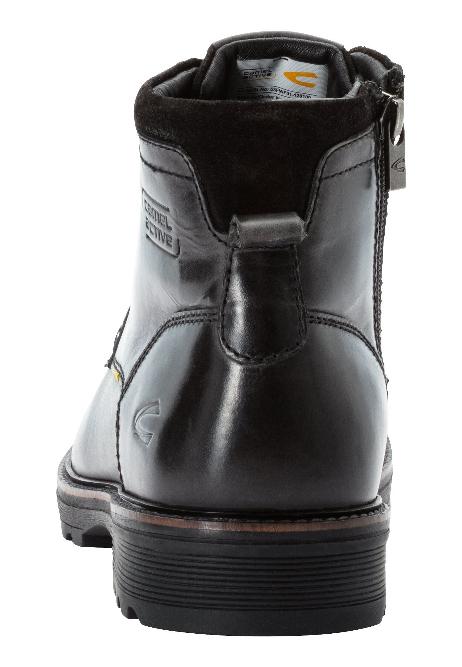 camel active FLOW Boots aus Leder Schnürschuh
