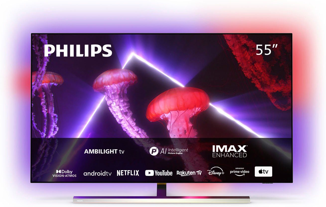 Philips 55OLED807/12 OLED-Fernseher (139 cm/55 Zoll, 4K Ultra HD, Android  TV, Smart-TV)