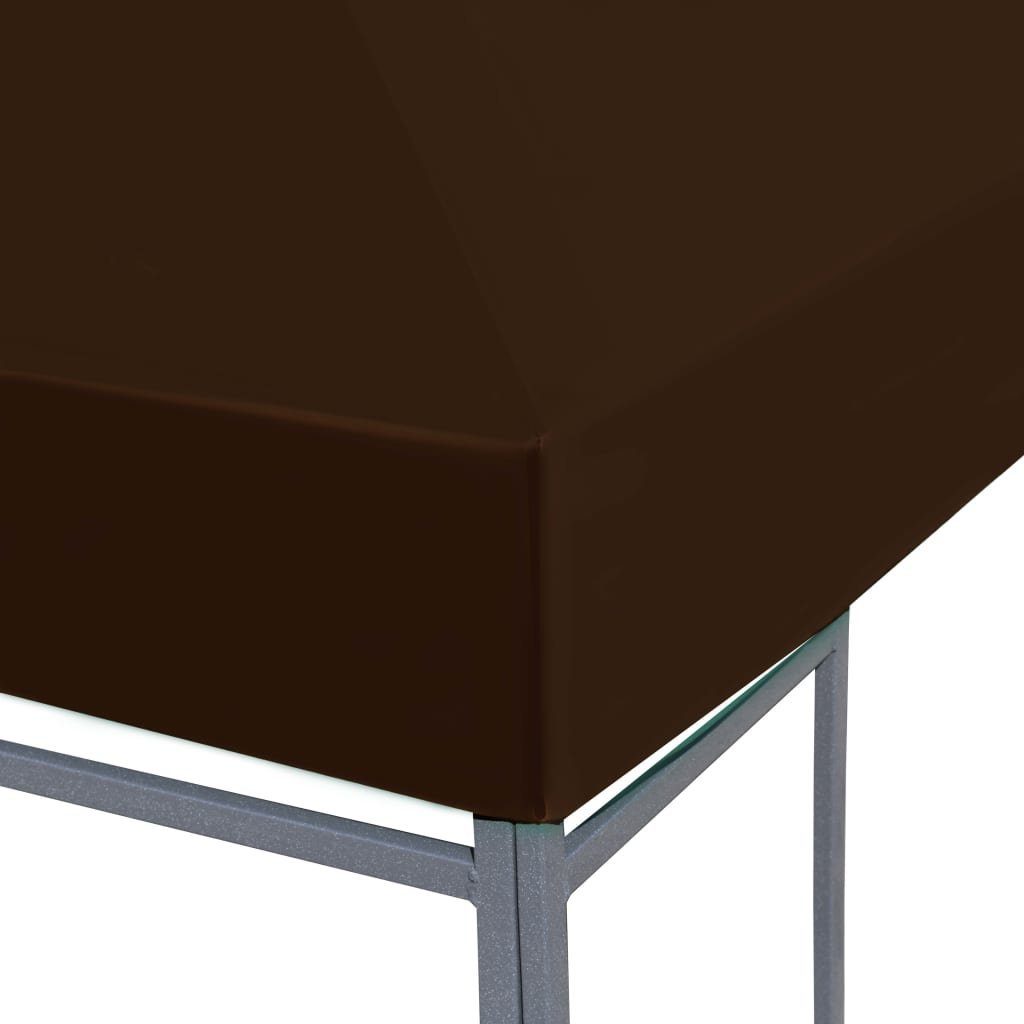 vidaXL Pavillon-Ersatzdach Pavillondach 310 g / m² 3x4 m Braun, 300 x 400 cm