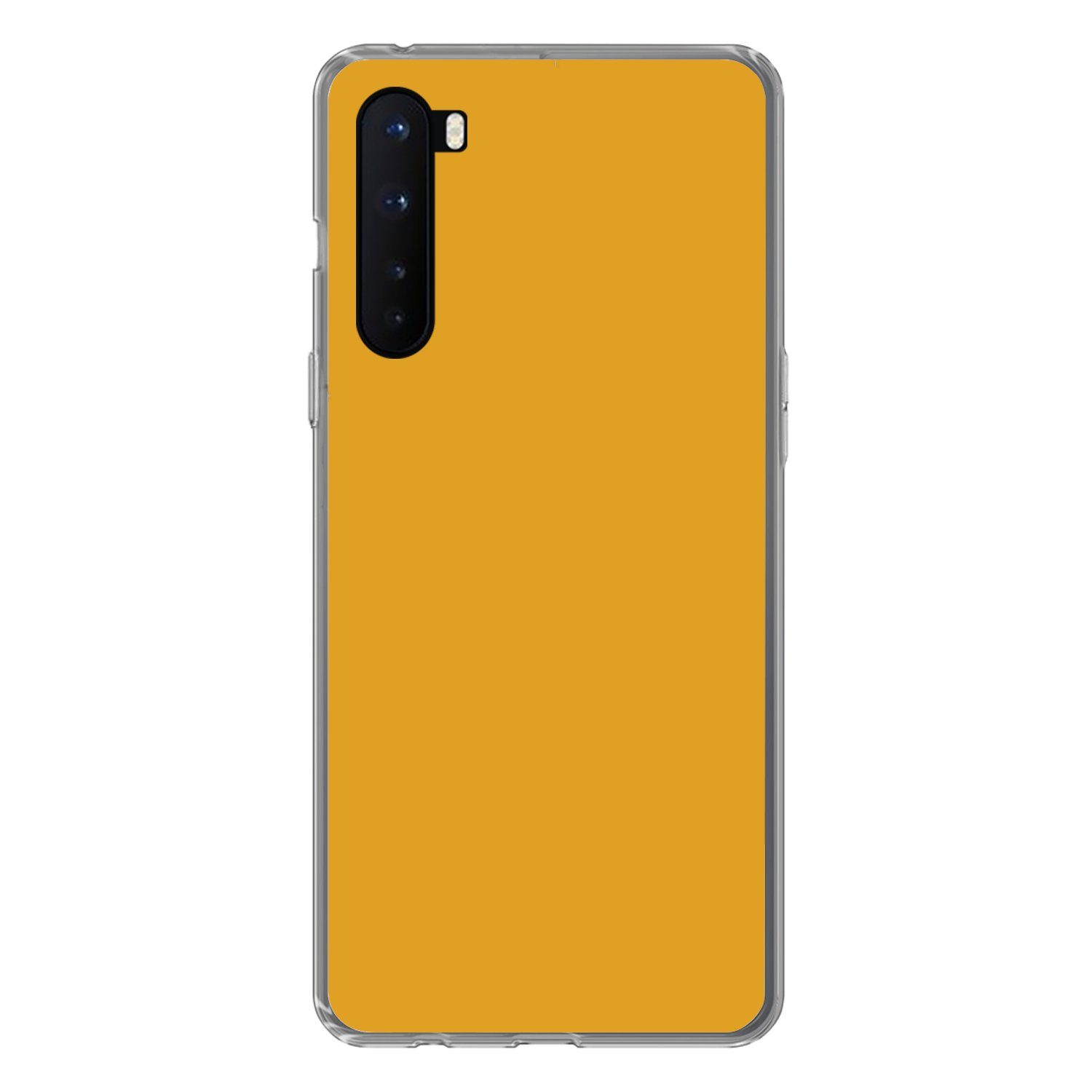 MuchoWow Handyhülle für OnePlus Nord Ockergelb - Herbst - Interieur, Phone Case, Silikon, Schutzhülle Dünn
