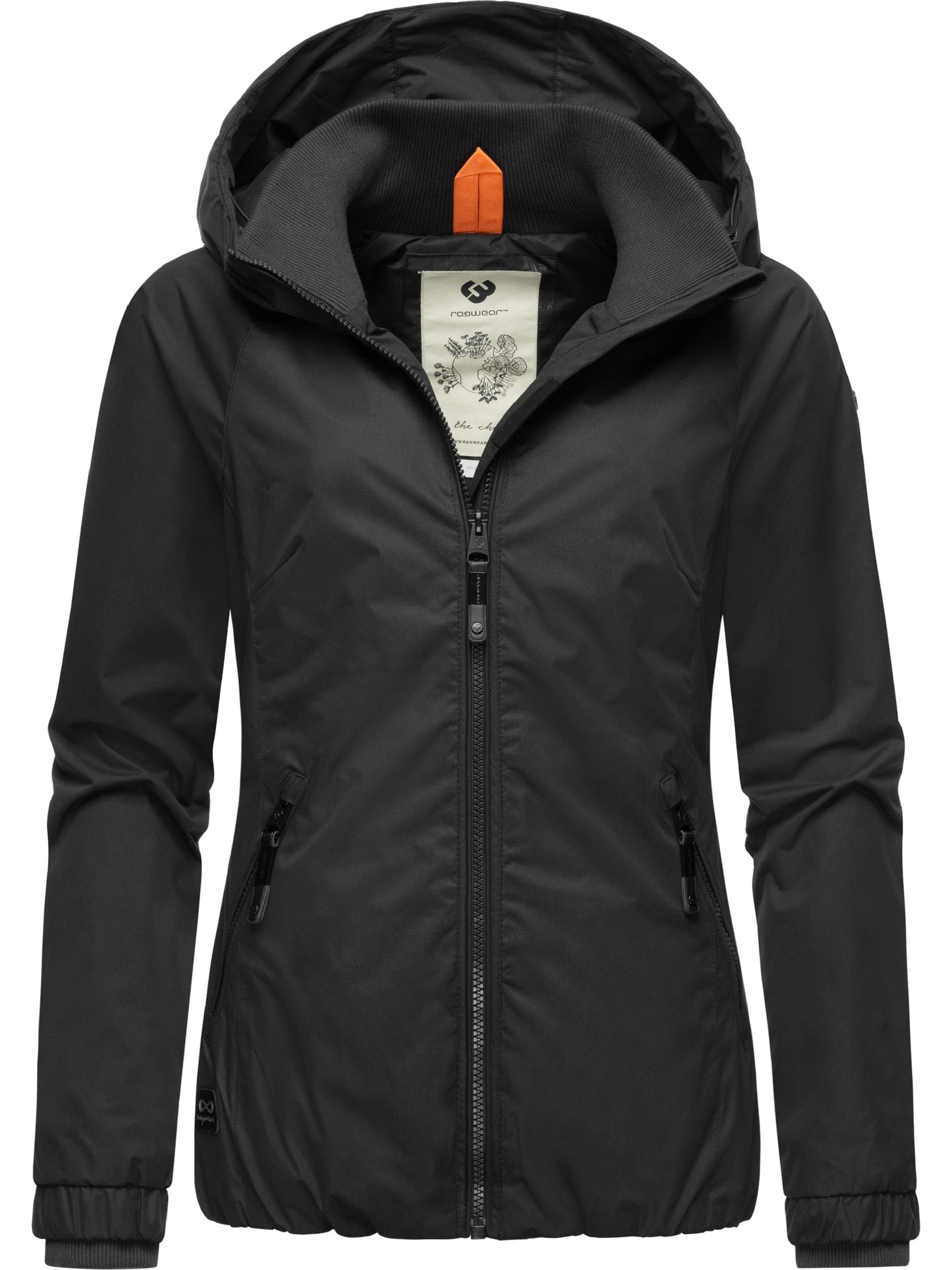 Ragwear Outdoorjacke Dizzie Wasserdichte Übergangsjacke mit großer Kapuze