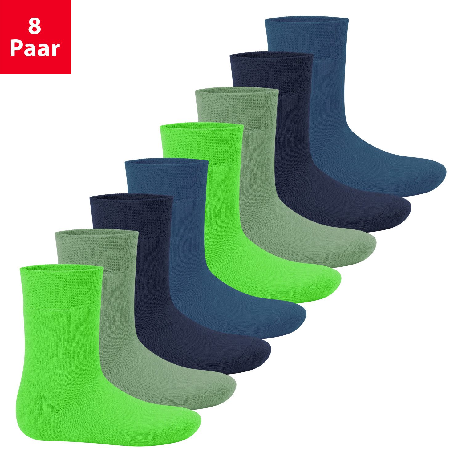 Footstar Thermosocken Kinder Winter Socken (8 Paar) Warme Vollfrottee Thermosocken