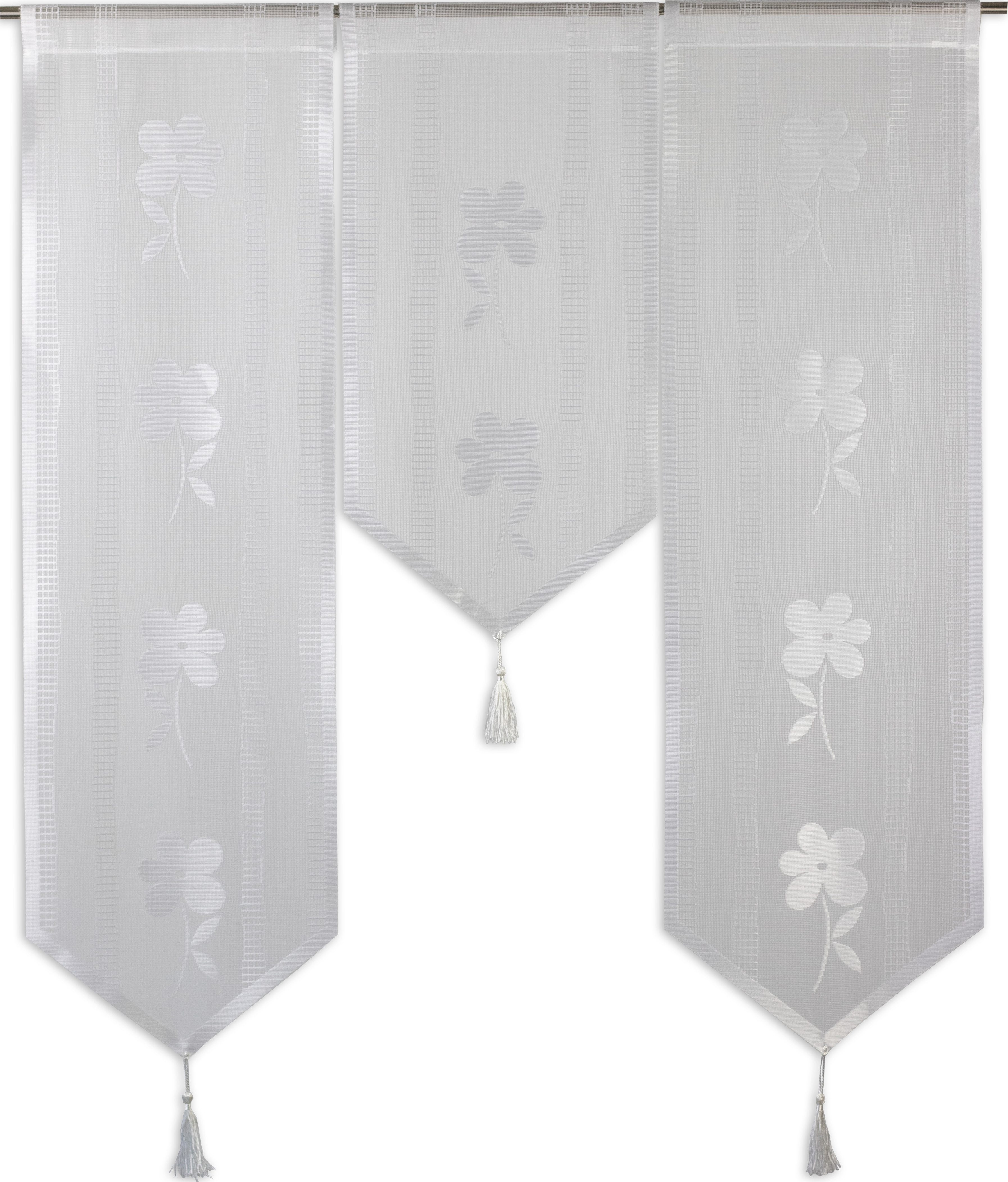 EXPERIENCE Scheibengardine 3er Set Miniflächenvorhänge Scheibengardine günstig online kaufen