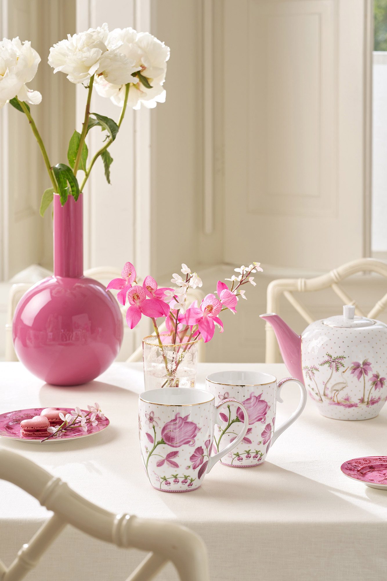 Thumbnail - PiP Studio Geschirr Pip Studio 2er Set Tassen gross Jolie, pink