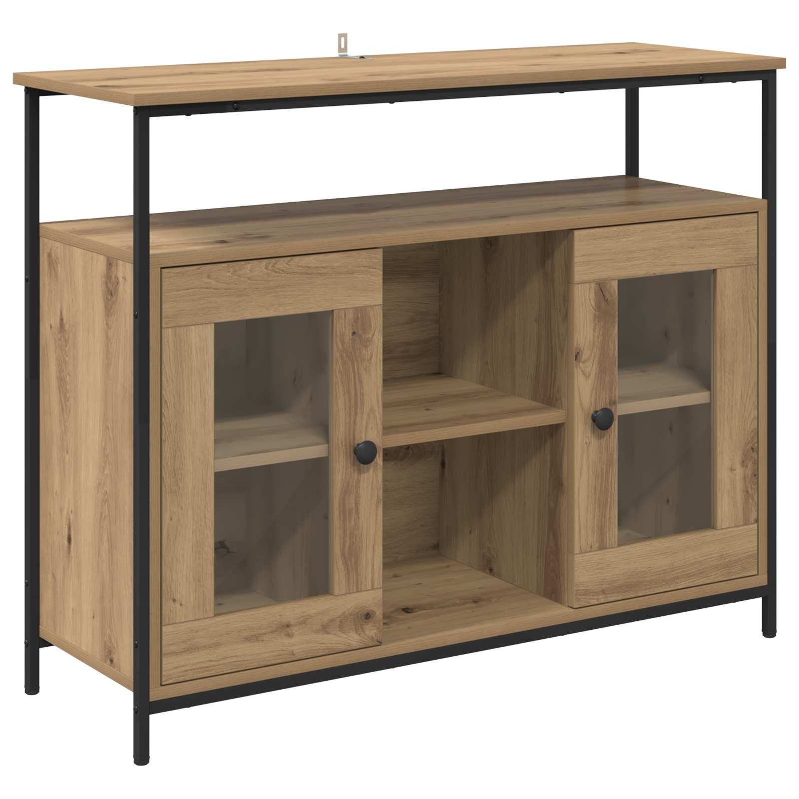 vidaXL Sideboard Sideboard Artisan-Eiche 100 x 35 x 80 cm Holzwerkstoff (1 St)