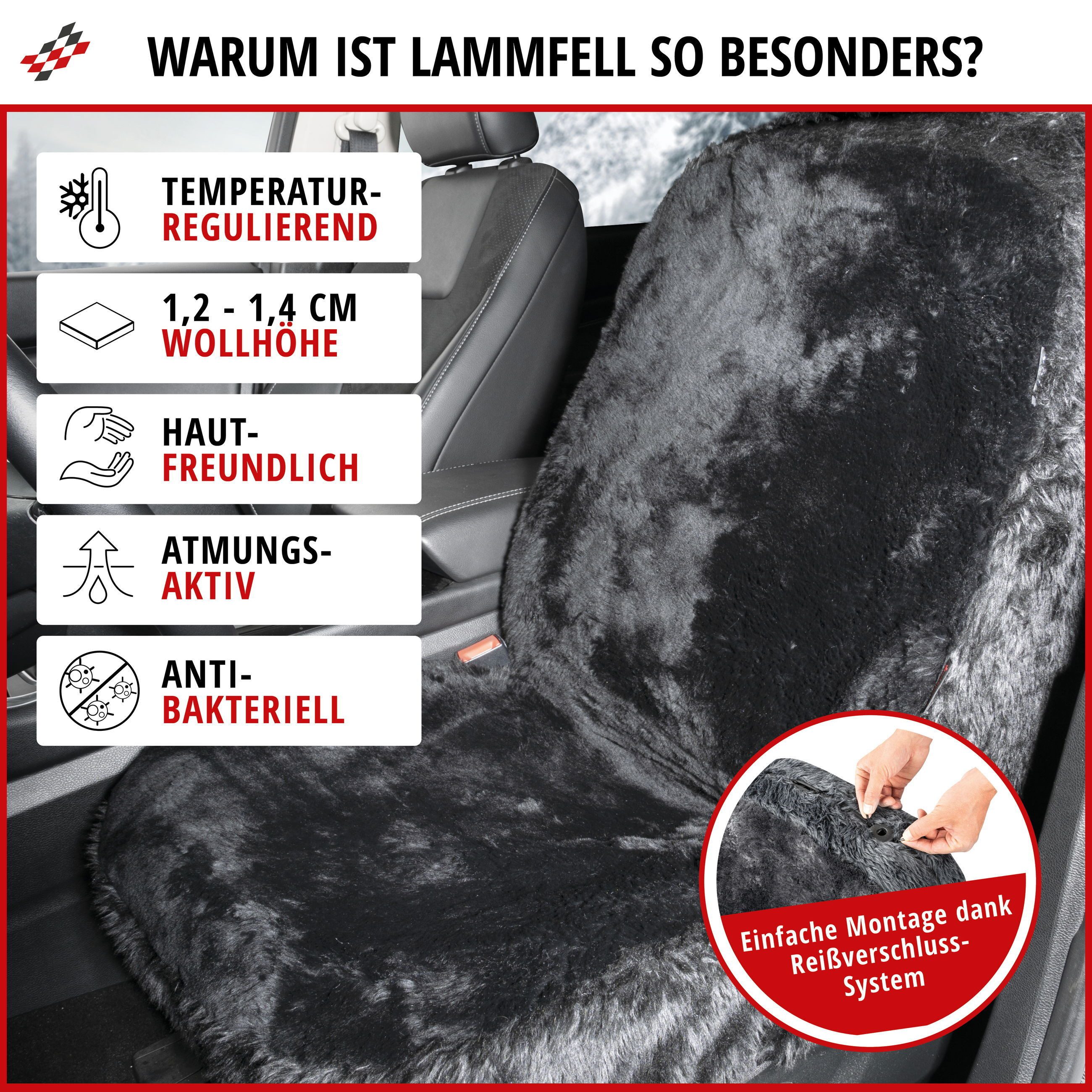 WALSER Autositzbezug Autositzbezug Mona, 1 Vordersitzbezug 1tlg, 1-tlg.