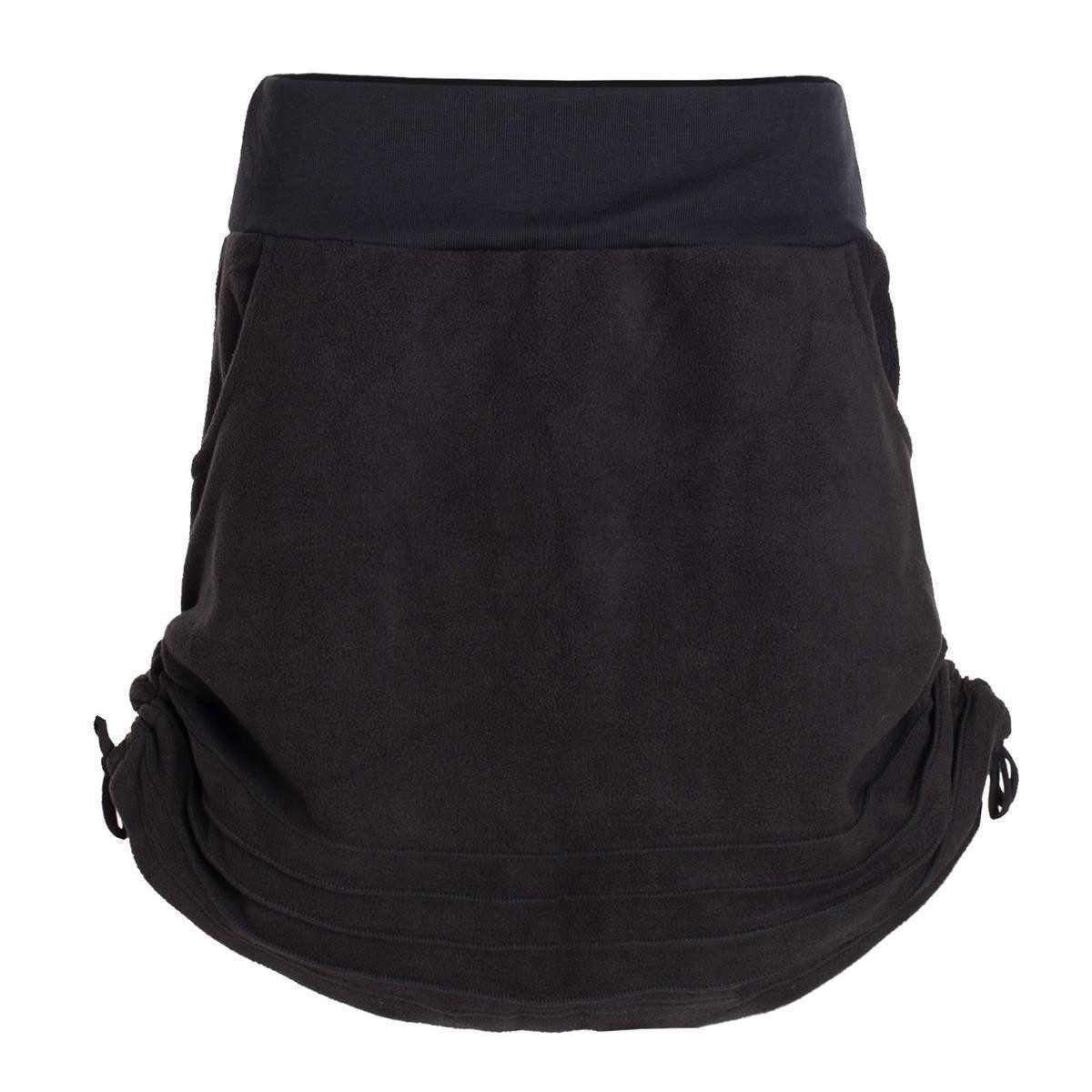 Vishes Minirock Thermorock warmer Damen Winterrock kurz Minirock aus ECO-Fleece Hippie, Retro, Goa Style