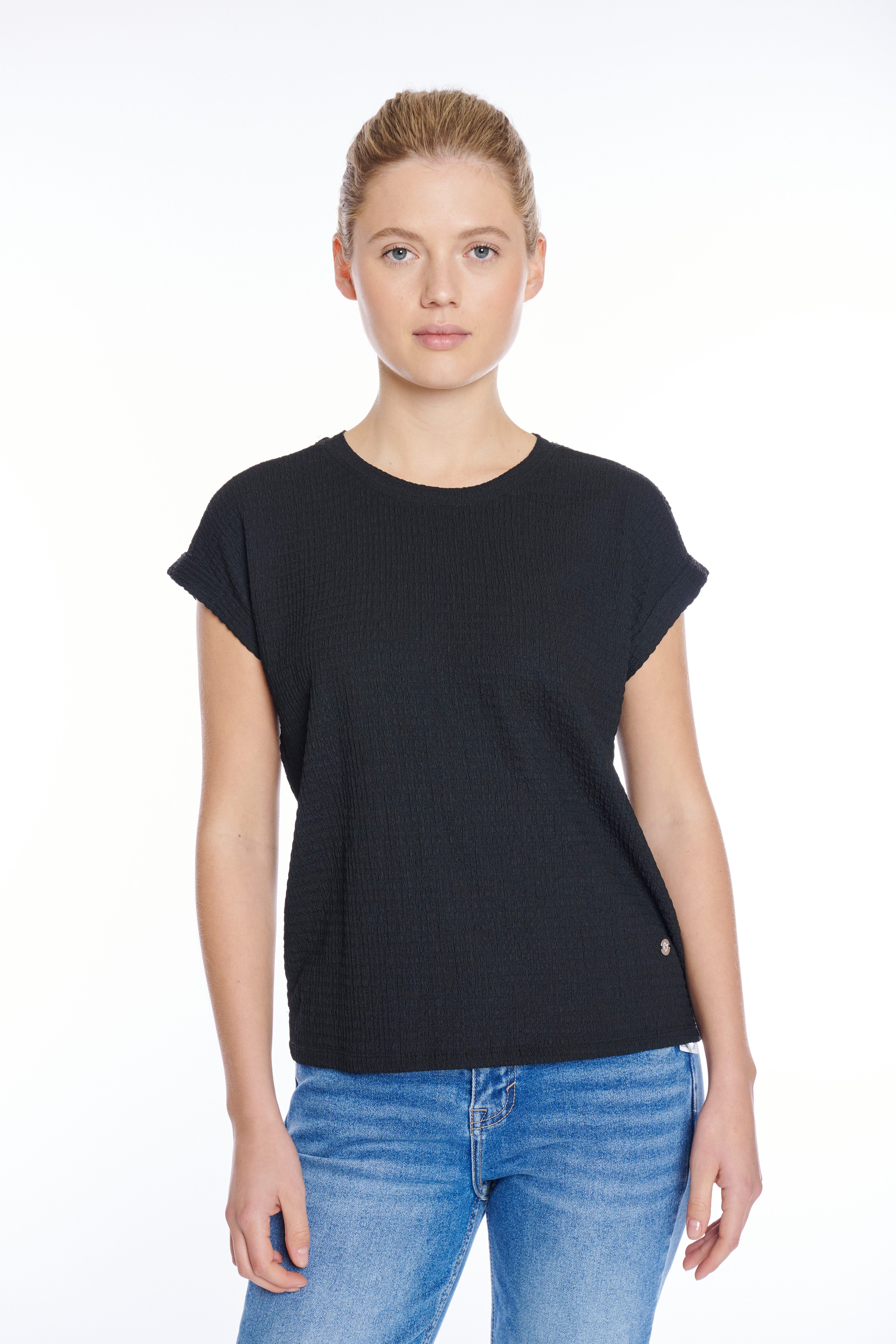 ZABAIONE Kurzarmshirt Al44legra Crinkle-Ware