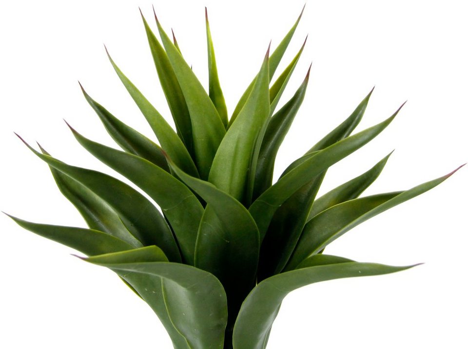 Pflanze Palme Zimmerpflanze Sansevieria, Künstliche cm, Agave Aloe im Kunstpflanze 70 Grünpflanze Vera I.GE.A., Topf Höhe