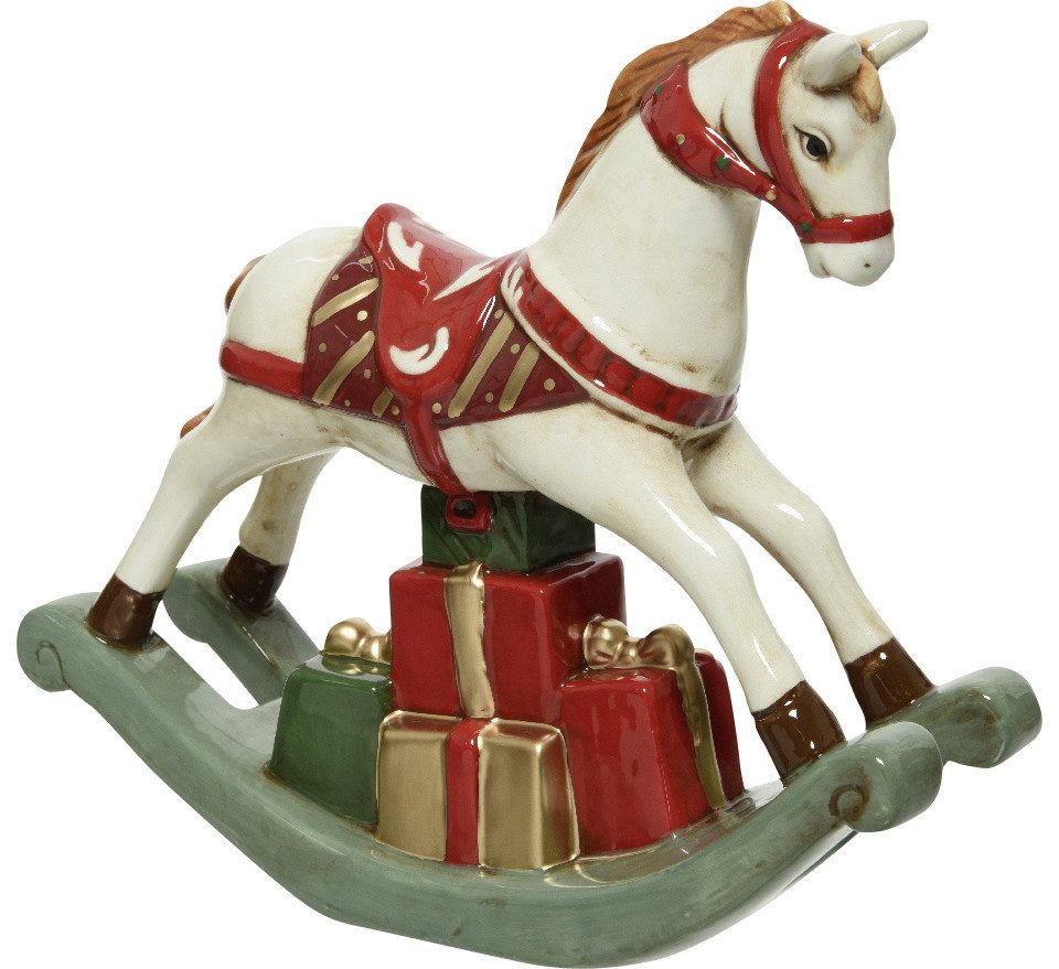 Kaemingk Weihnachtsfigur Kaemingk Dekofigur Schaukelpferd Dolomit 20,5 x 6 günstig online kaufen