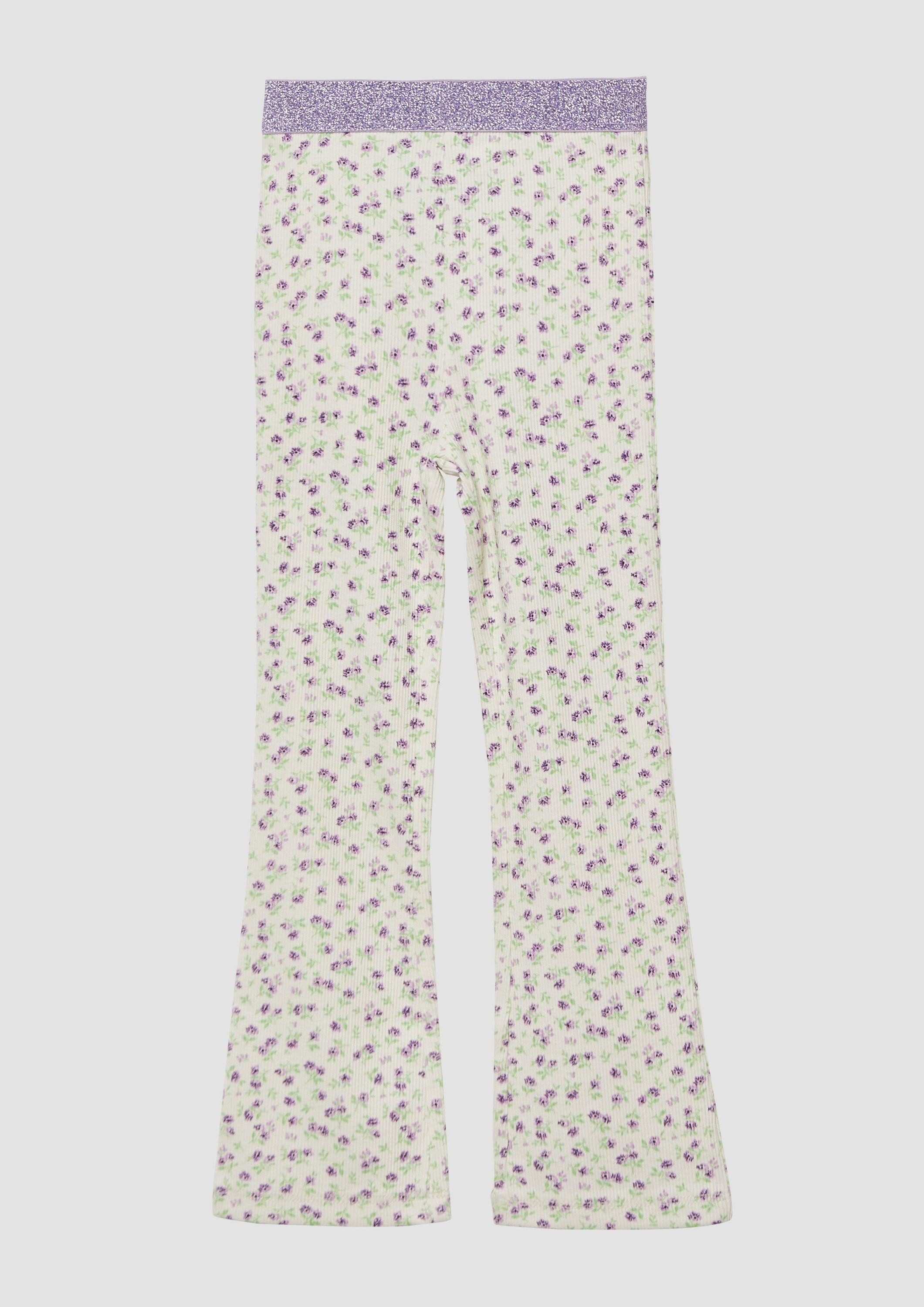 s.Oliver Leggings Leggings Ripp-Leggings mit Flared Leg