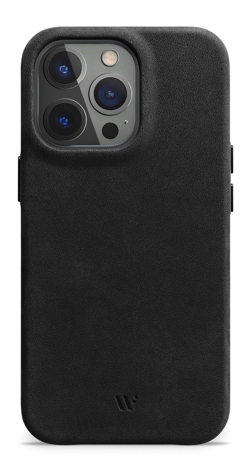 wiiuka Smartphone-Hülle Hülle für iPhone 15 Pro Lederhülle Leder Case Handyhülle, Handgefertigt - Deutsches Leder, Premium Case