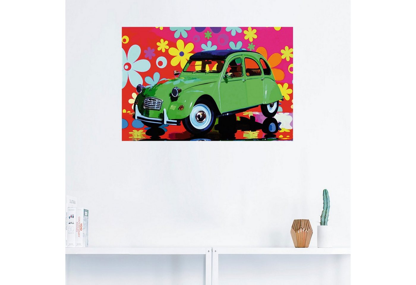 Artland Wandbild »Citroën 2CV grün«, Auto (1 Stück), in vielen Größen & Produktarten - Alubild / Outdoorbild für den Außenbereich, Leinwandbild, Poster, Wandaufkleber / Wandtattoo auch für Badezimmer geeignet-HomeTrends