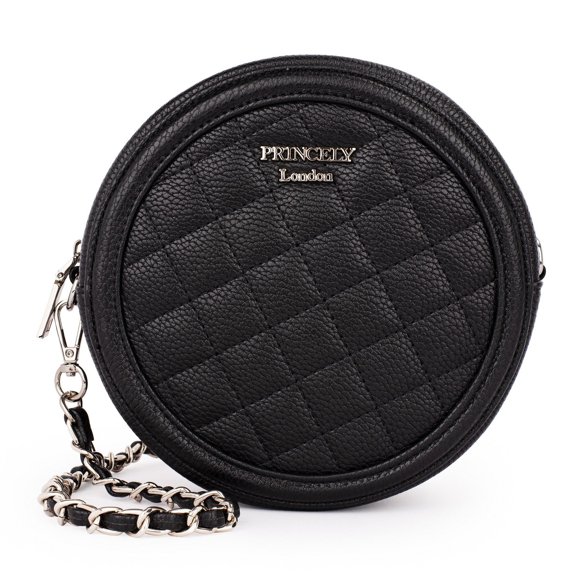 Princely London Schultertasche POLLY - Kompakte runde Handtasche für alles günstig online kaufen