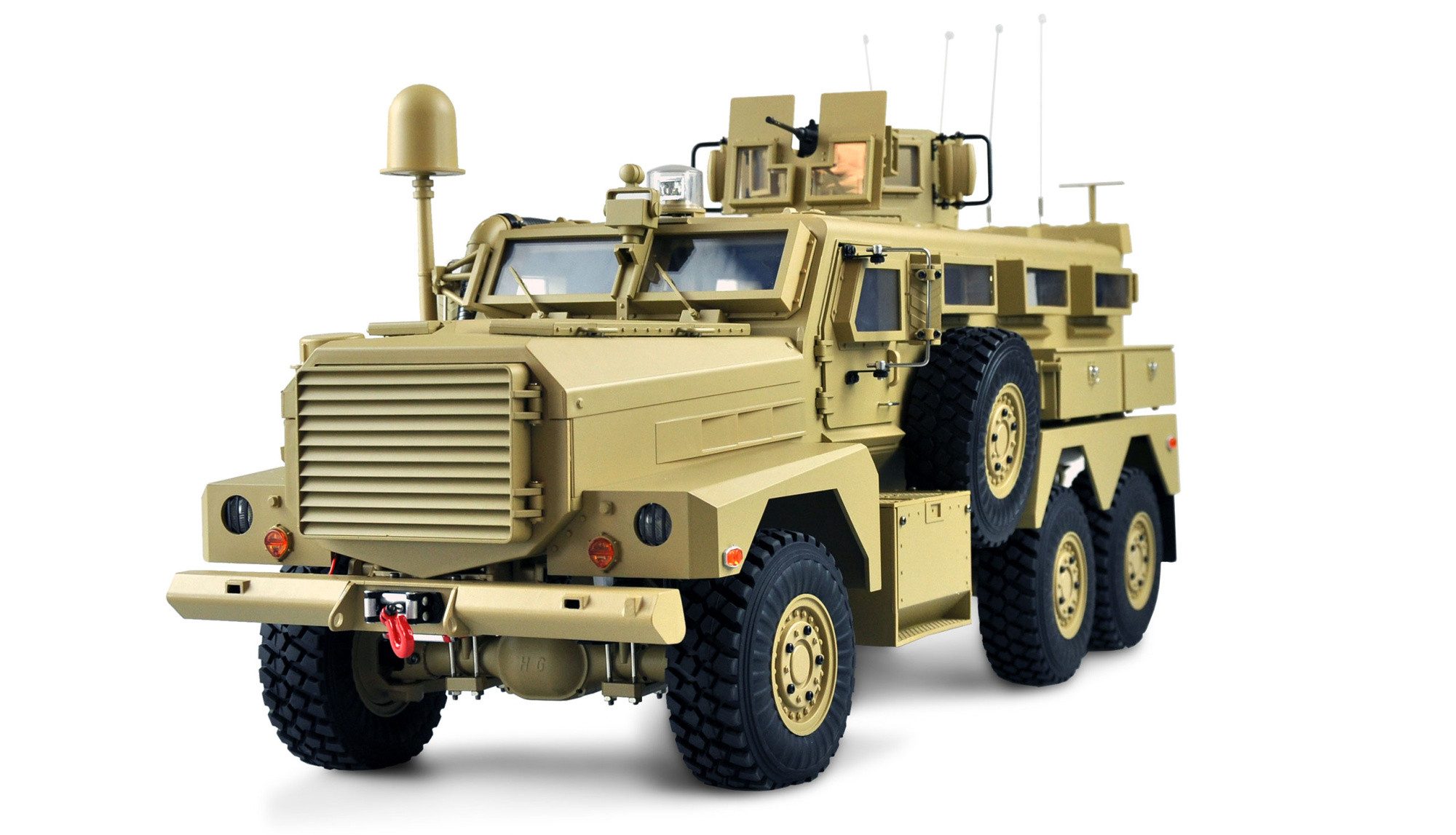 RC-Bagger Amewi US-Miltitärfahrzeug MRAP 6x6 1:12 RTR, Licht, Sound & Rauch