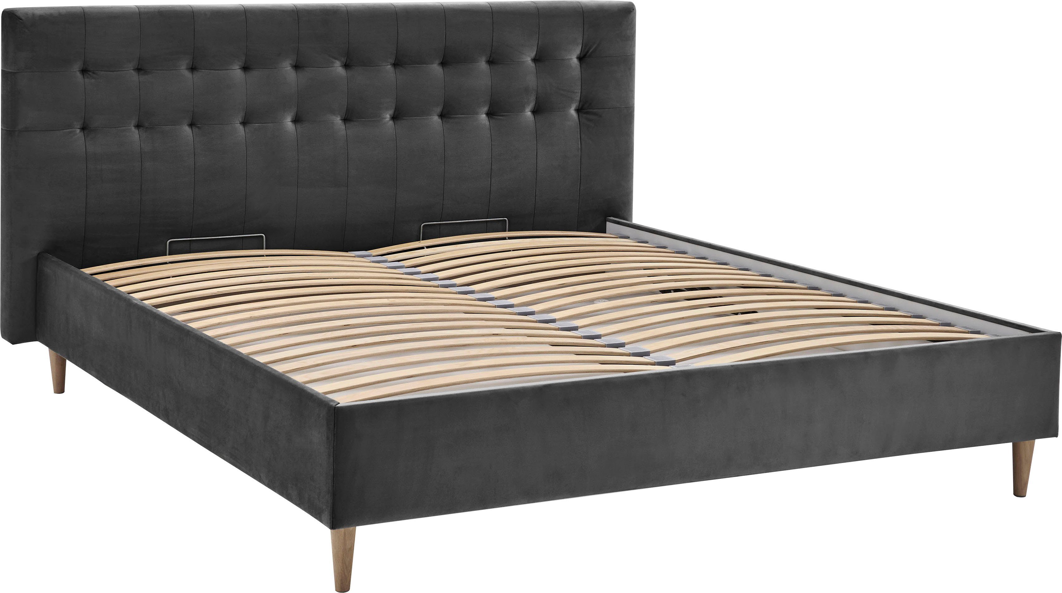 ATLANTIC home collection Polsterbett Veronika, mit Bettkasten und Lattenrost