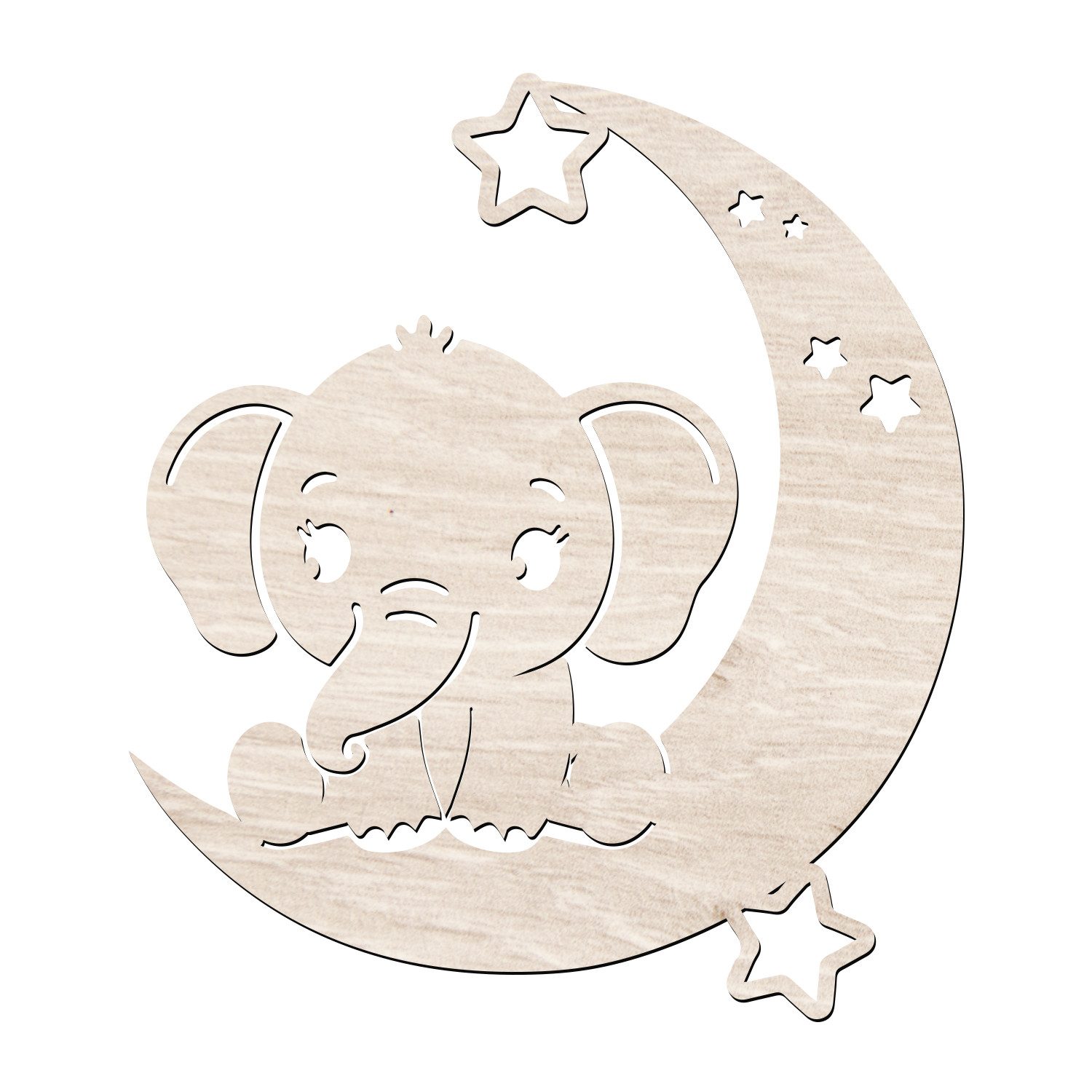 Namofactur LED Wandleuchte Baby Elefant auf günstig online kaufen