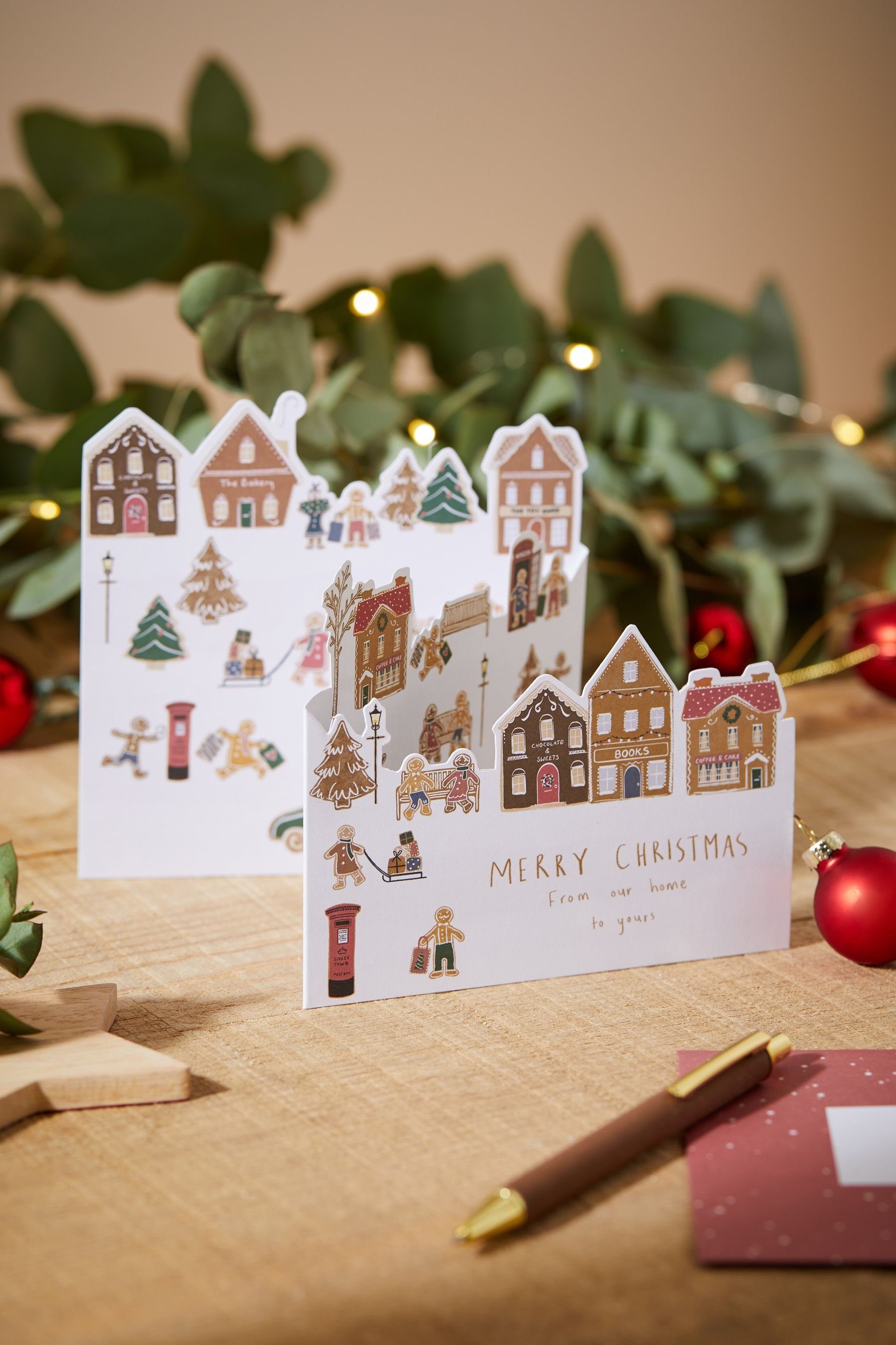 Weihnachtskarten, Gingerbread Weihnachtskarte 10er-Pack Next