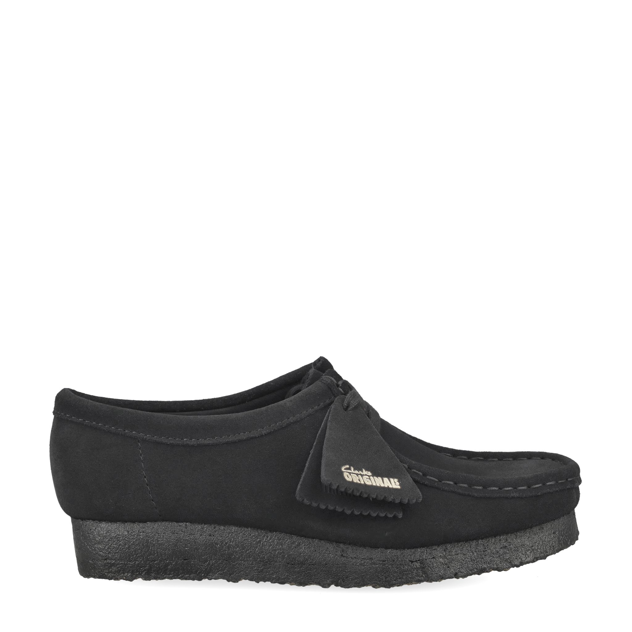 Clarks Clarks Wallabee 26188326 4, Schnürschuhe, Schwarz, Damen Schnürschuh