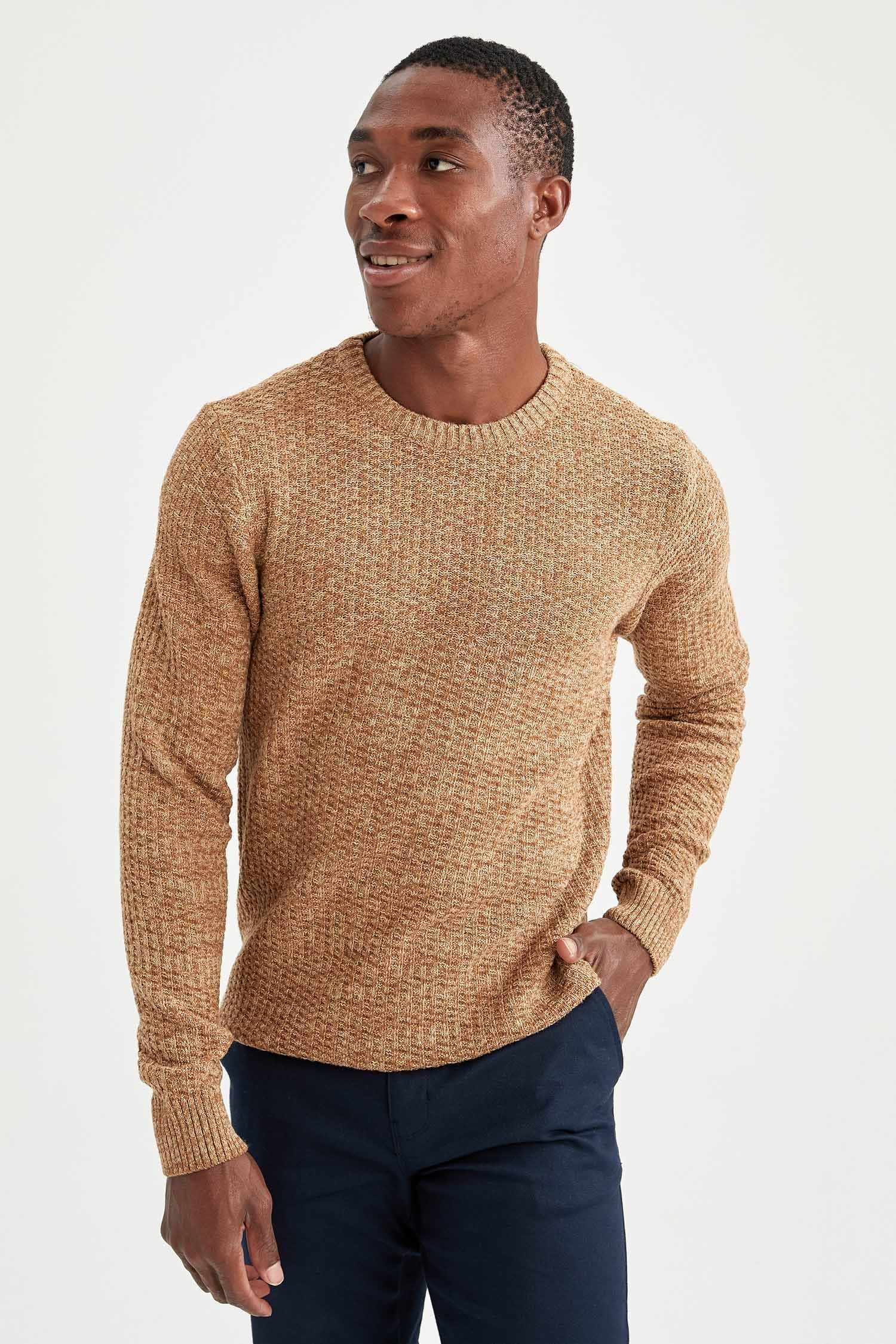 DeFacto Strickpullover Herren REGULAR FIT