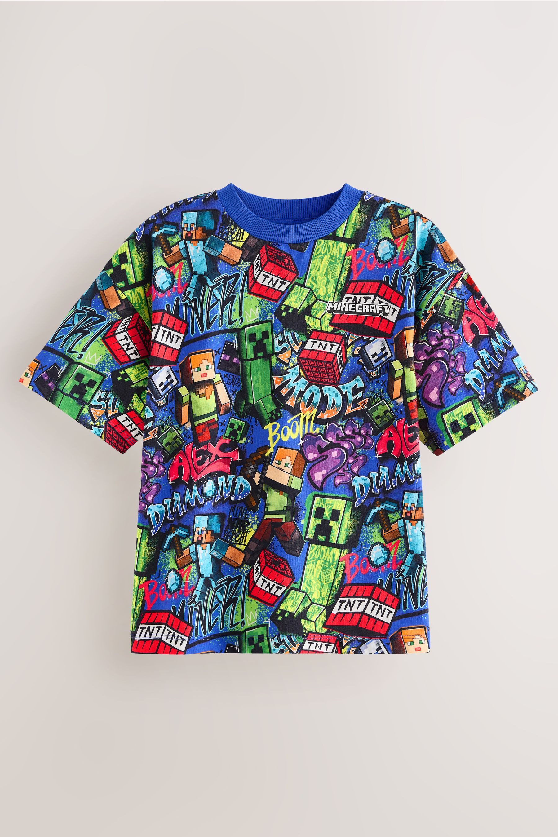 Next T-Shirt Lizenziertes T-Shirt mit Allover-Print (1-tlg)