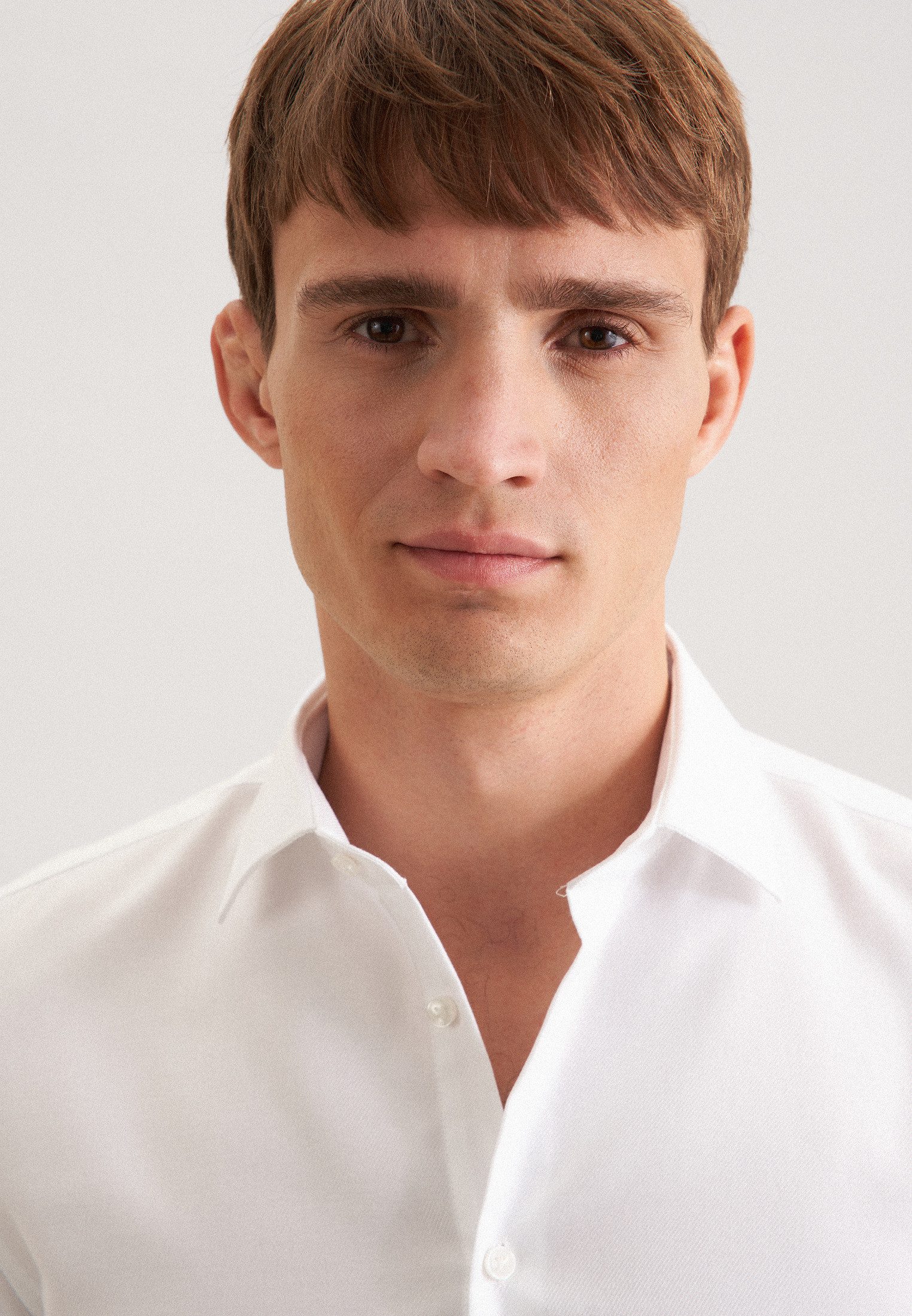 seidensticker Businesshemd Schwarze Rose Slim 1/1 Kentkragen Uni