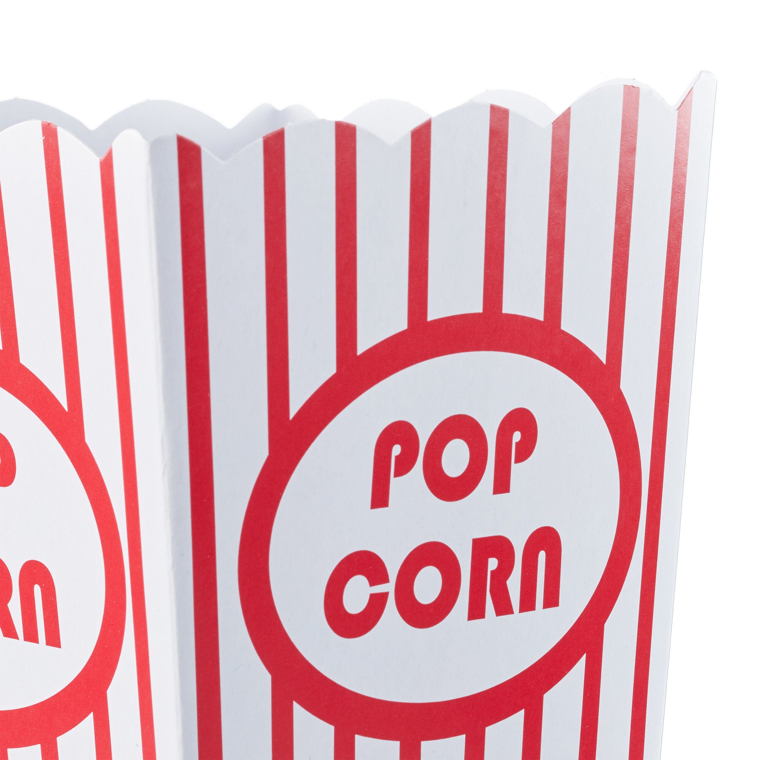 Pappe Popcorntüten Set, 60er Snackschale relaxdays