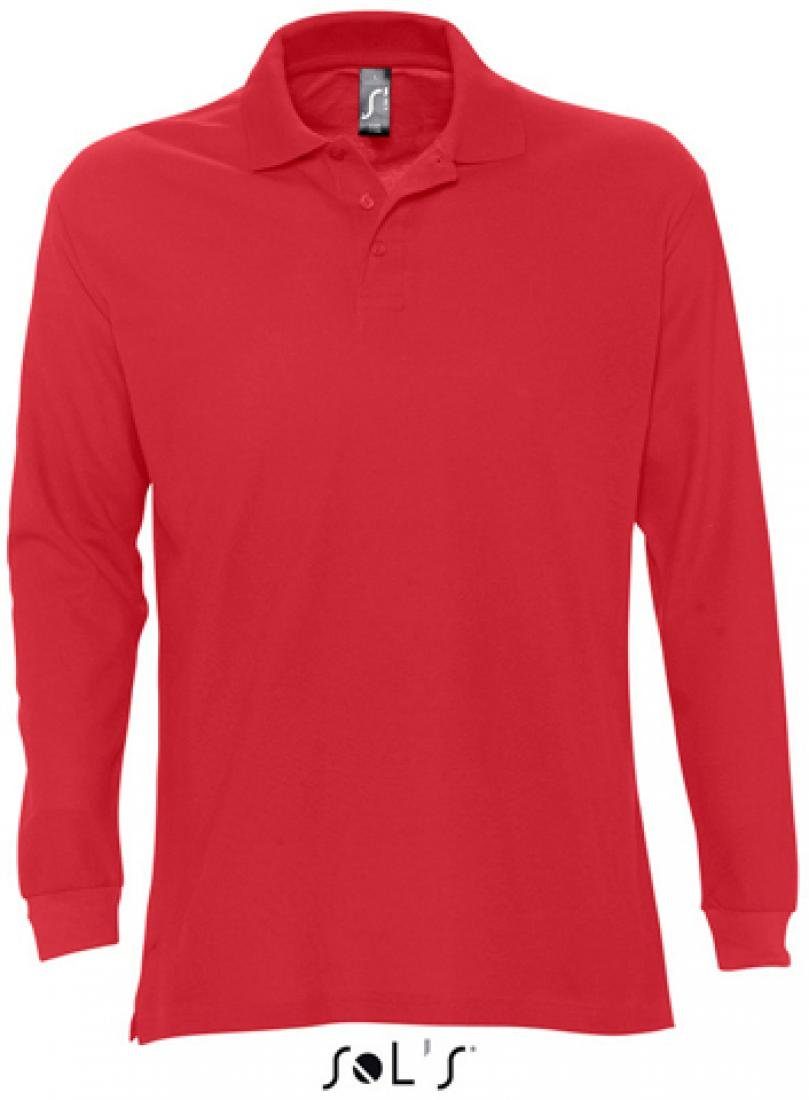 Langarm-Poloshirt Herren Longsleeve Poloshirt Star