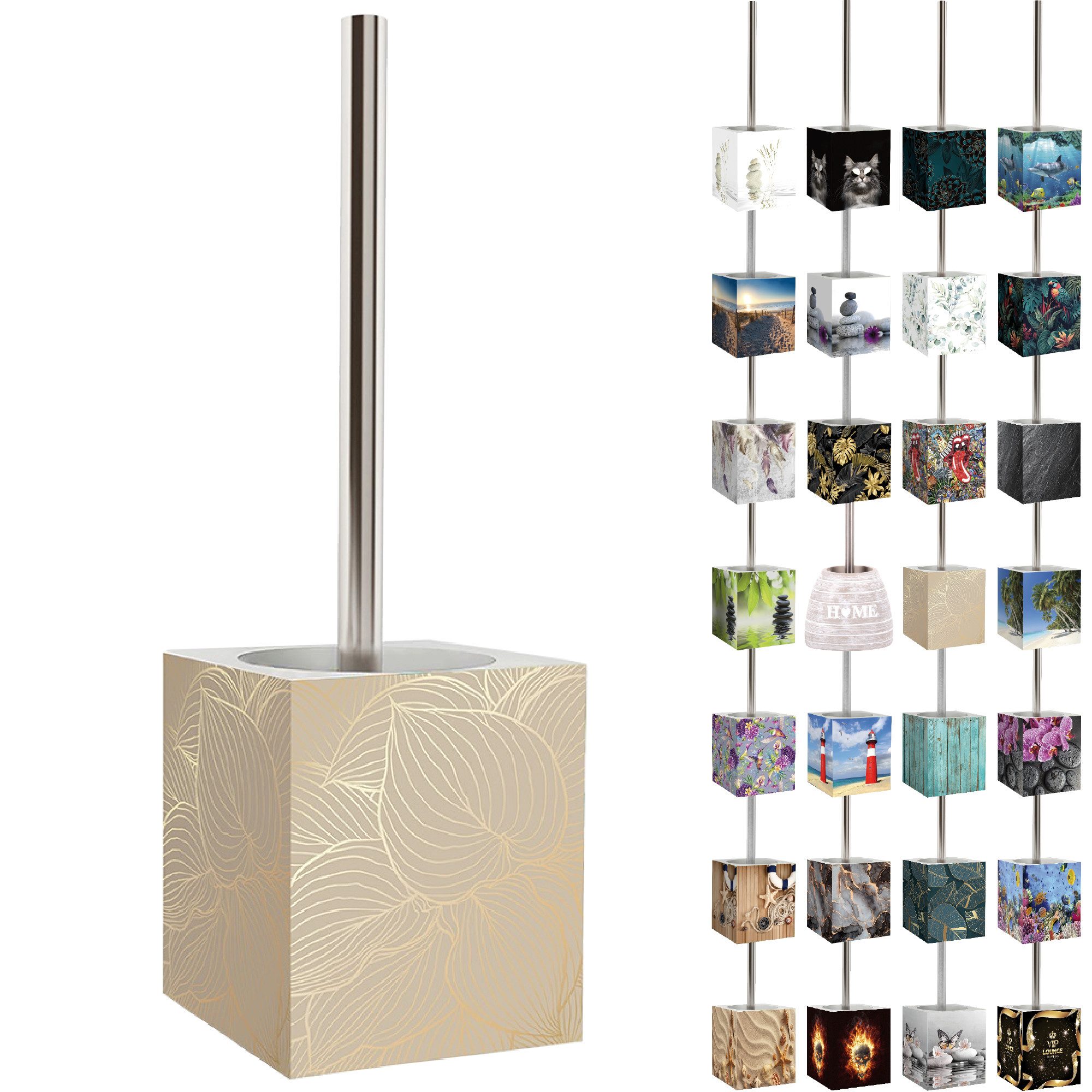 Sanilo WC-Reinigungsbürste mit Motiv, viele schöne WC Bürsten zur Auswahl, Klobürste mit auswechselbarem Bürstenkopf, modern & stylish