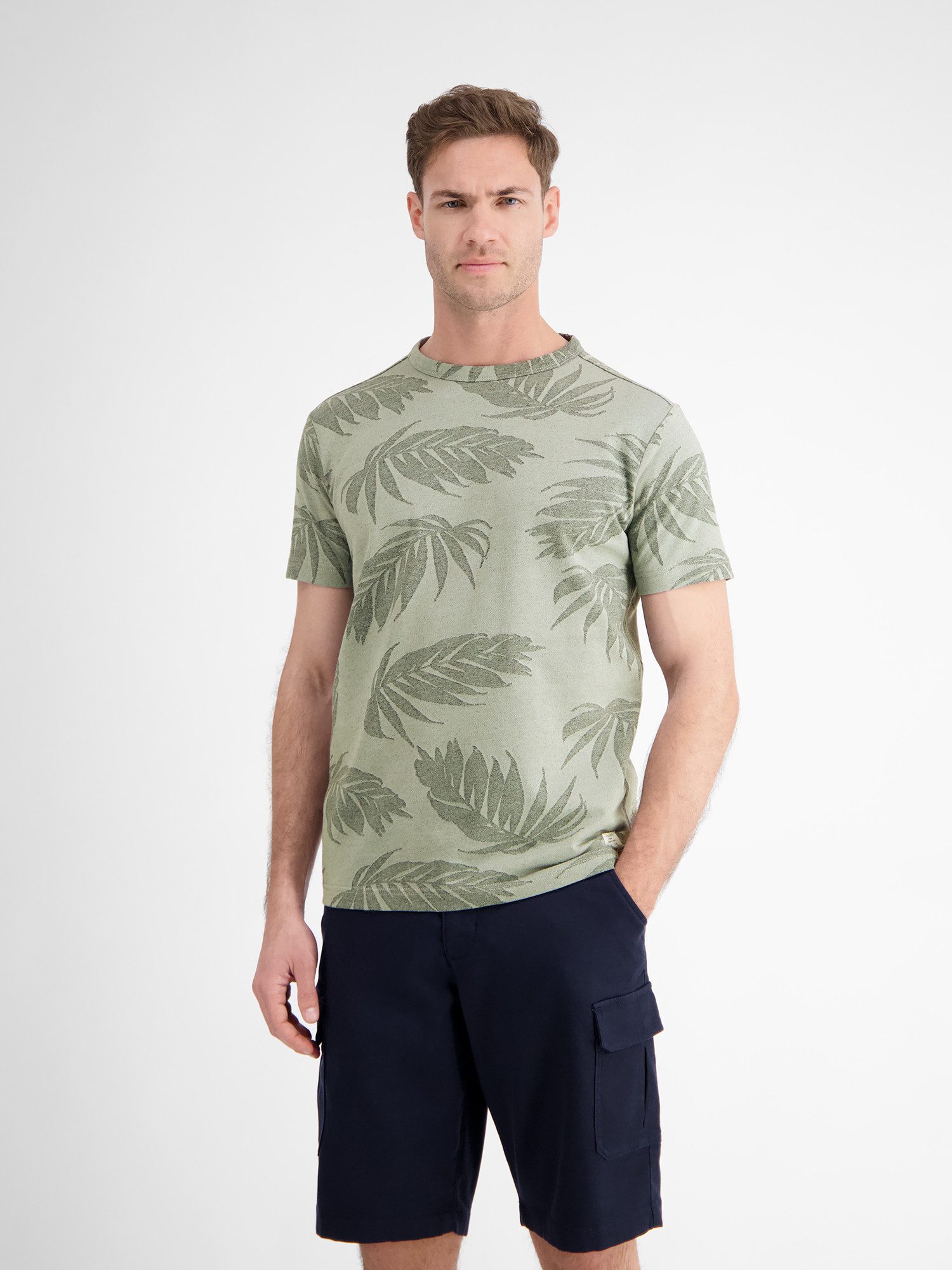 LERROS T-Shirt LERROS Jacquard T-Shirt für günstig online kaufen