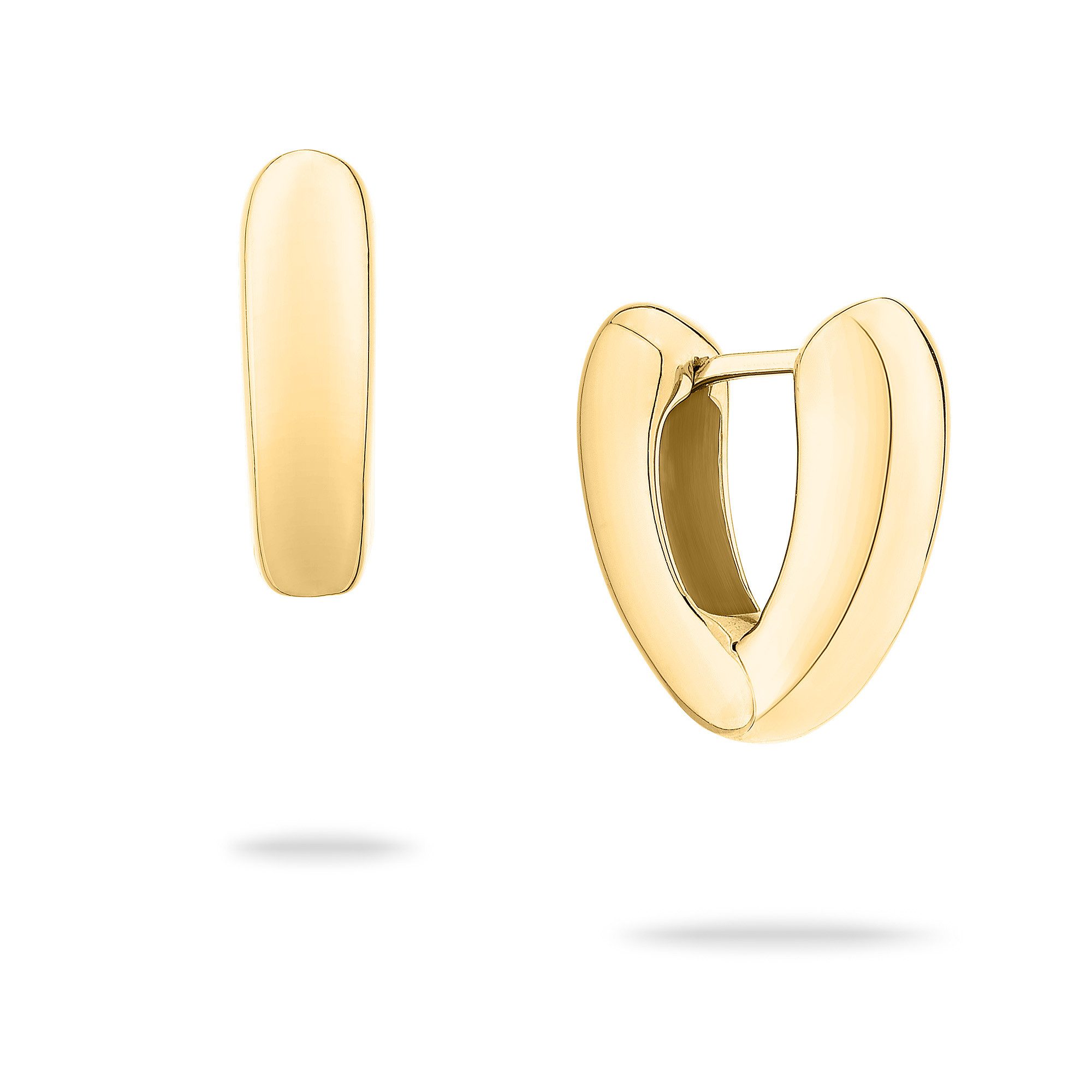 Echtzeit Paar Сережки-кільця Schmuck Geschenk Edelstahl Сережки The Modern Basic