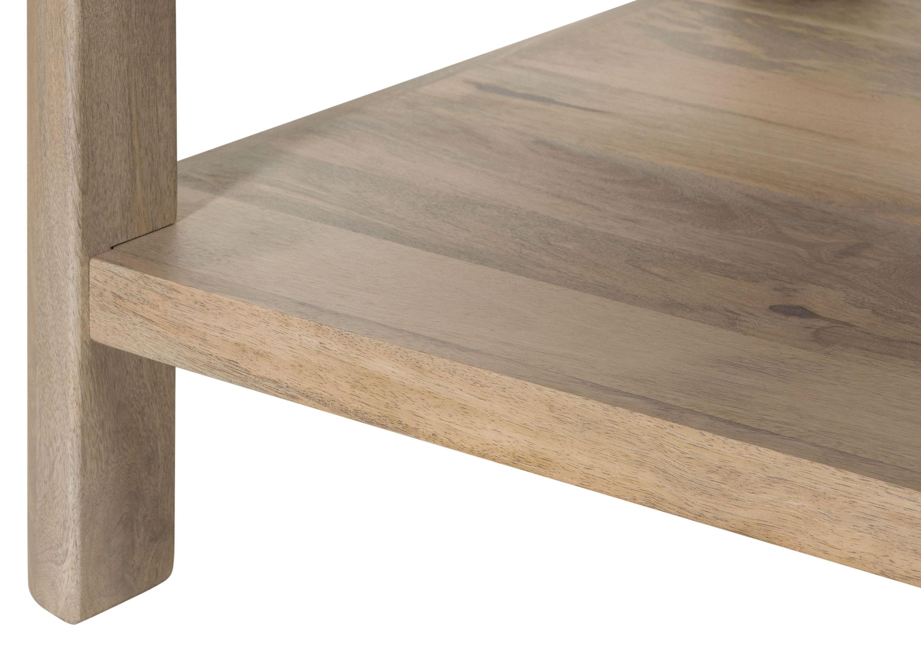 Massivmoebel24 Couchtisch TORONTO (Massivholz, Massivholztisch), Mango 70x70x45 weiß lackiert TORONTO #306