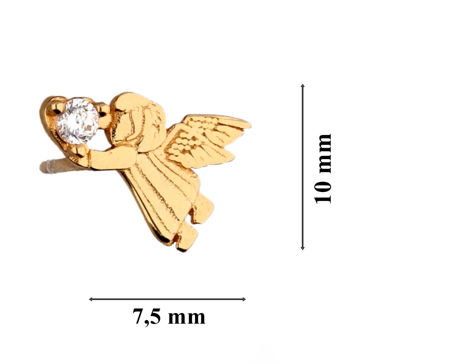 Goldene Hufeisen Paar Ohrstecker Ohrringe Gold günstig online kaufen