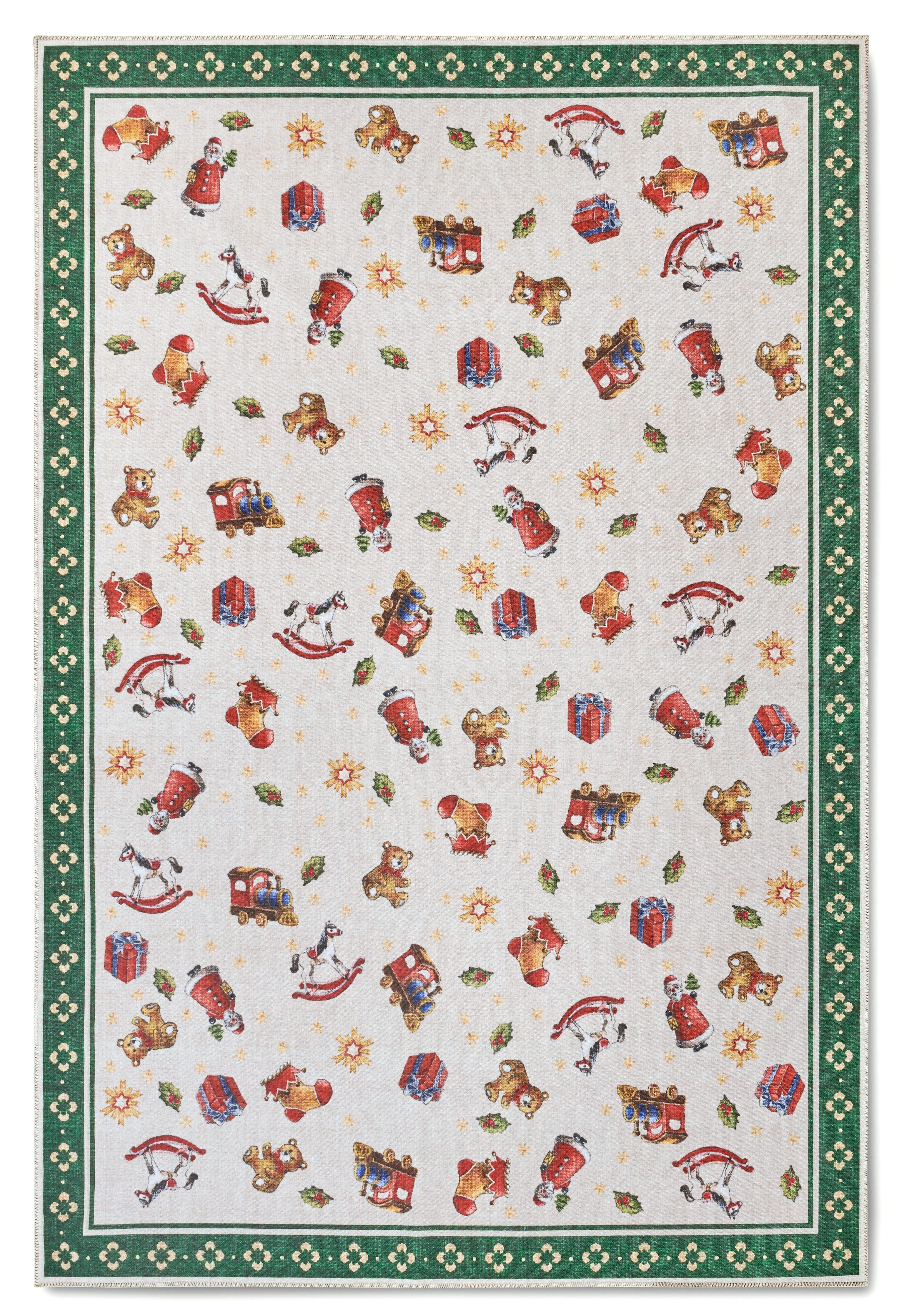 Villeroy & Boch Teppich Nostalgic Toy's Delight, eckig, rund und Läufer, Höhe: 3 mm, Weihnachten, Wohnzimmer, Flur, Geschenk, Toys Delight, Dekoration – Bild 4 von 5
