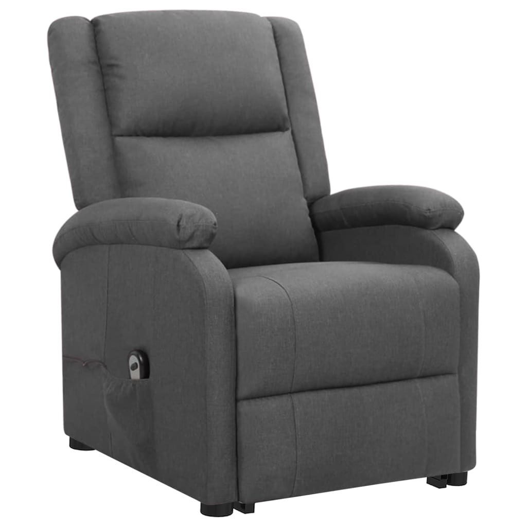 vidaXL Sessel Aufstehsessel Dunkelgrau Stoff (1-St) günstig online kaufen