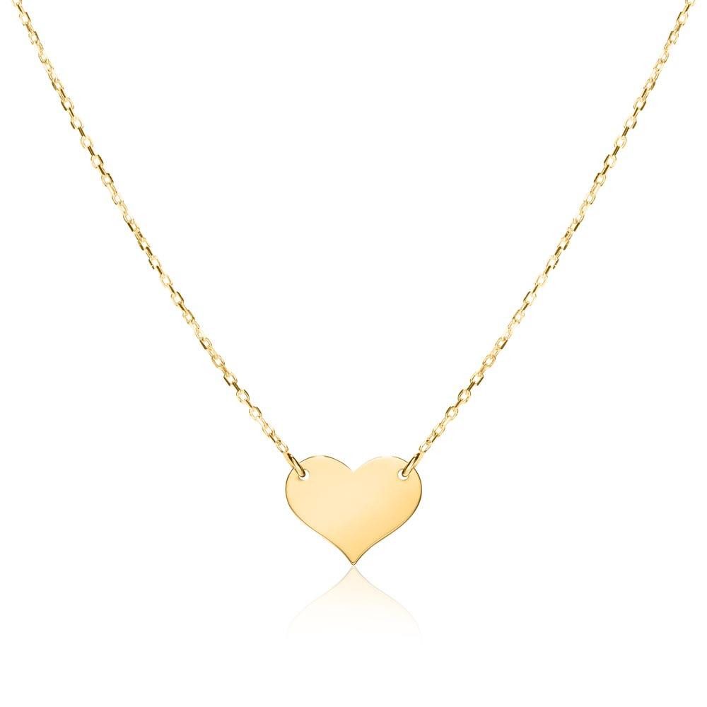 Unique Goldkette Herzkette für Damen von Unique aus 375er Gold