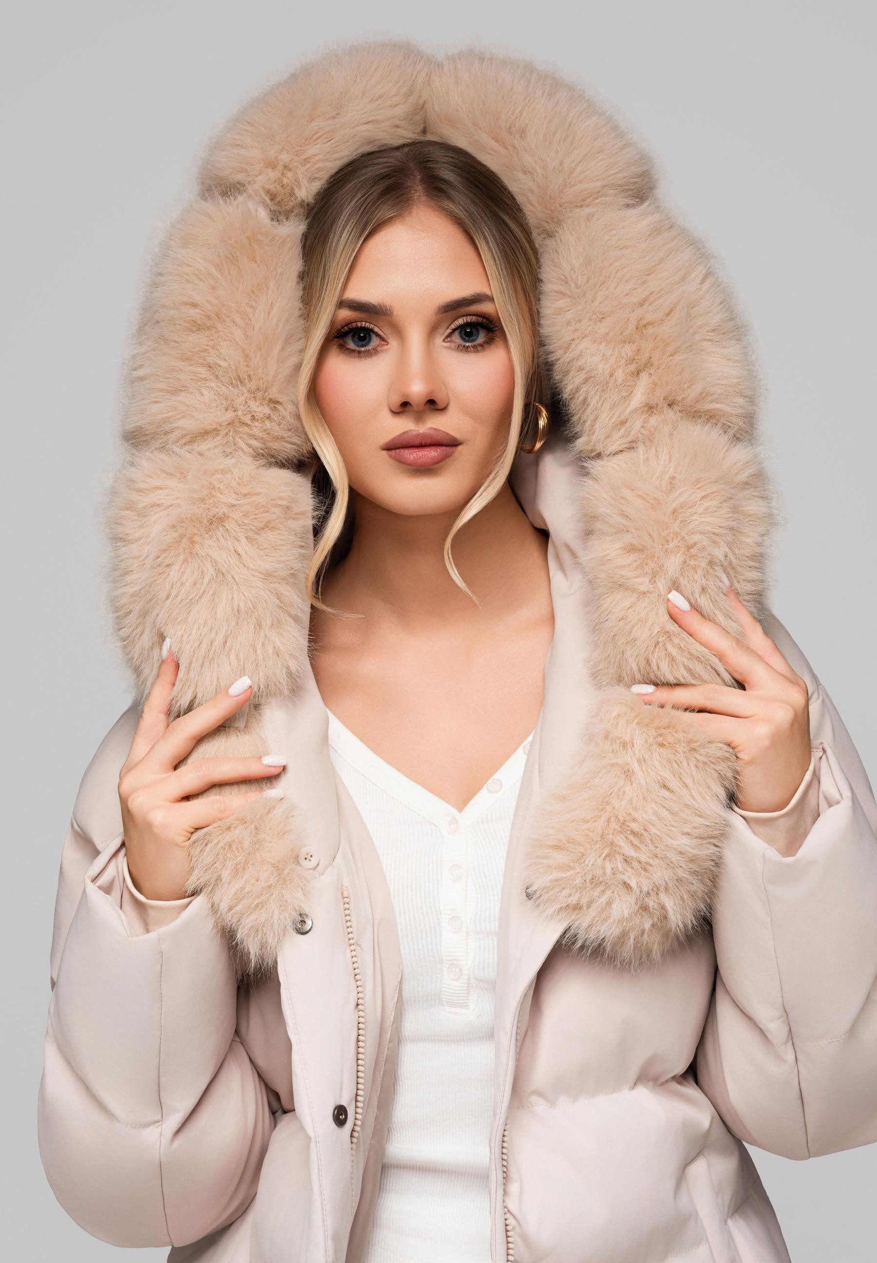 OMBRE Winterjacke Warme Damen Steppjacke mit günstig online kaufen