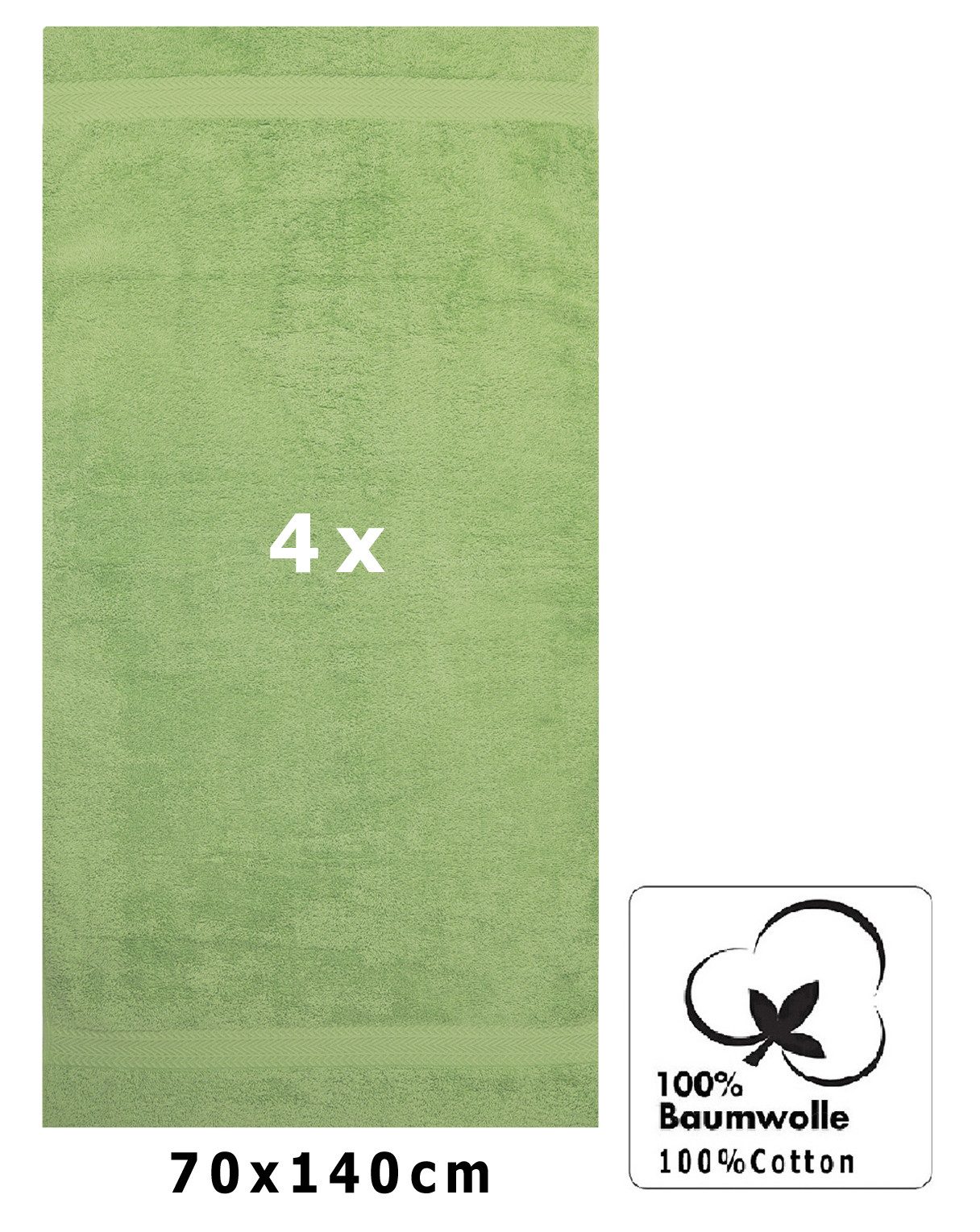 Betz Duschtücher 4 Stück Duschtücher 70x140 günstig online kaufen