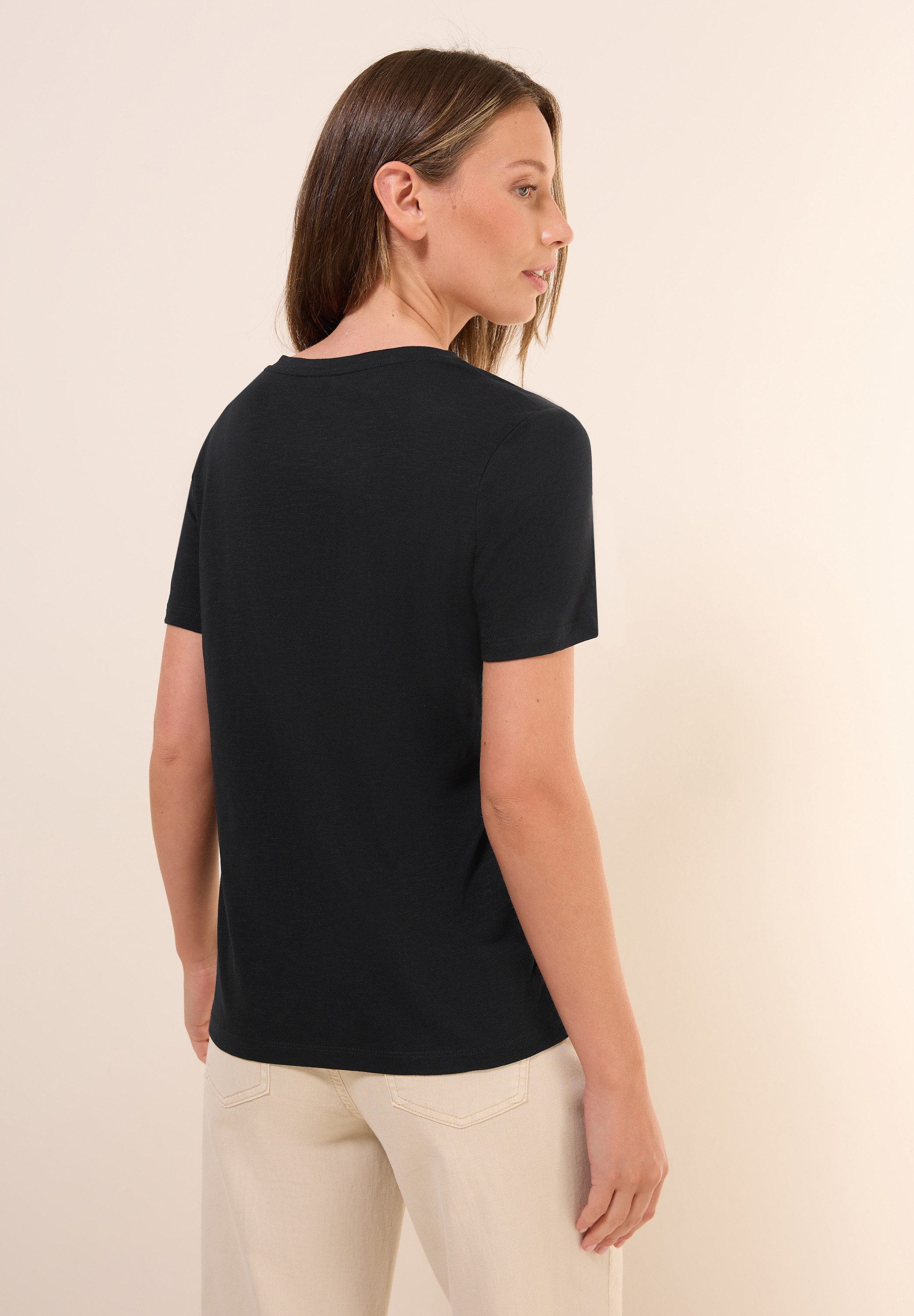 Cecil T-Shirt, mit V-Ausschnitt günstig online kaufen