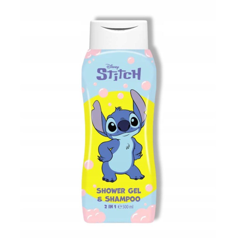 Air-Val Haarshampoo Disney Stitch Duschgel und Shampoo für Kinder 2in1 500ml