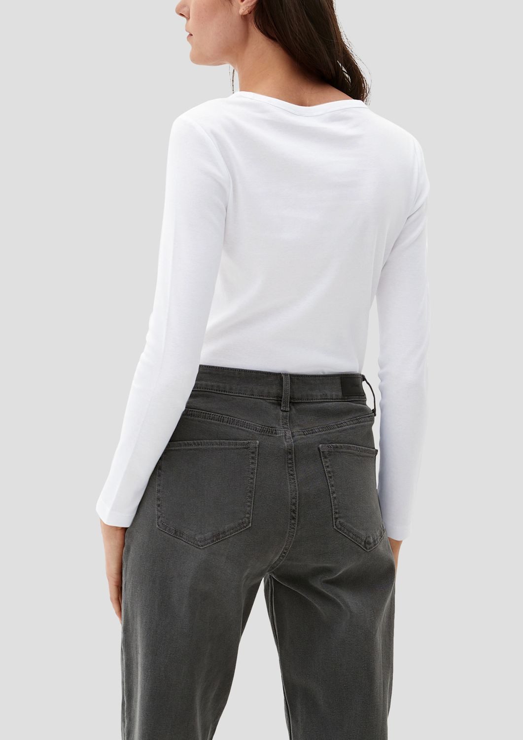 s.Oliver Longsleeve Longsleeve (2-tlg) langarm, Rundhals-Ausschnitt, 2er Pack