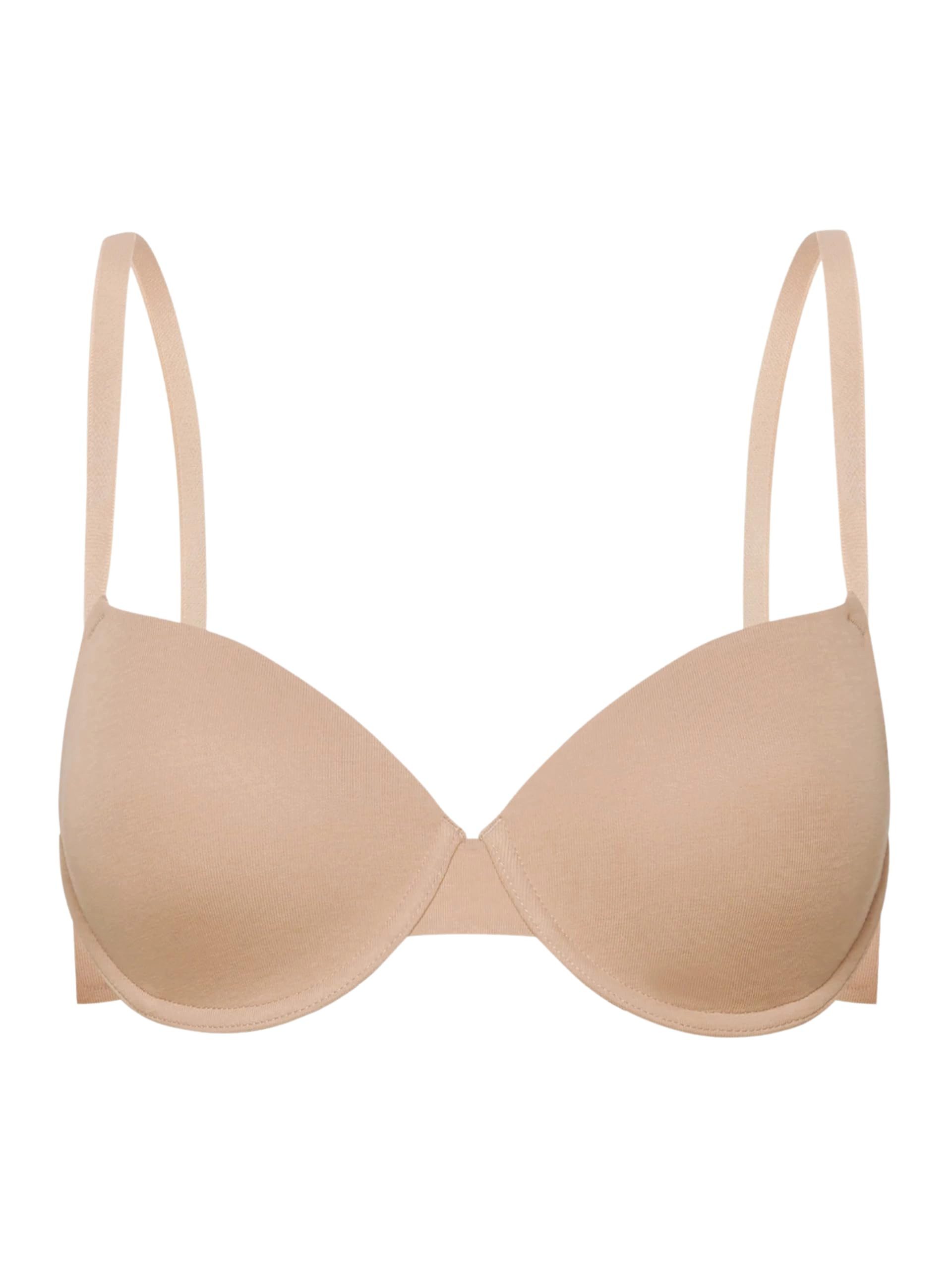 cfab by creamy fabrics Push-up-BH Baumwoll-T-Shirt Bügel-BH-Beige-80B (1-tl günstig online kaufen