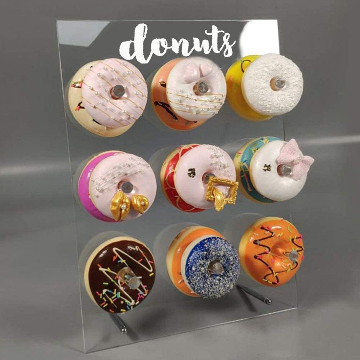 Leicht götäzer aus Handgefertigter, Küchenregal Acryl, zu Donut-Präsentationsständer abnehmbarer wiederverwendbarer Donut-Wandständer reinigender,