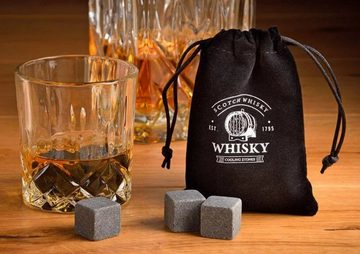 G. Wurm Glas, Stein, Whisky Geschenkset nicht nur fuer Whisky Liebhaberinnen 8 Grani