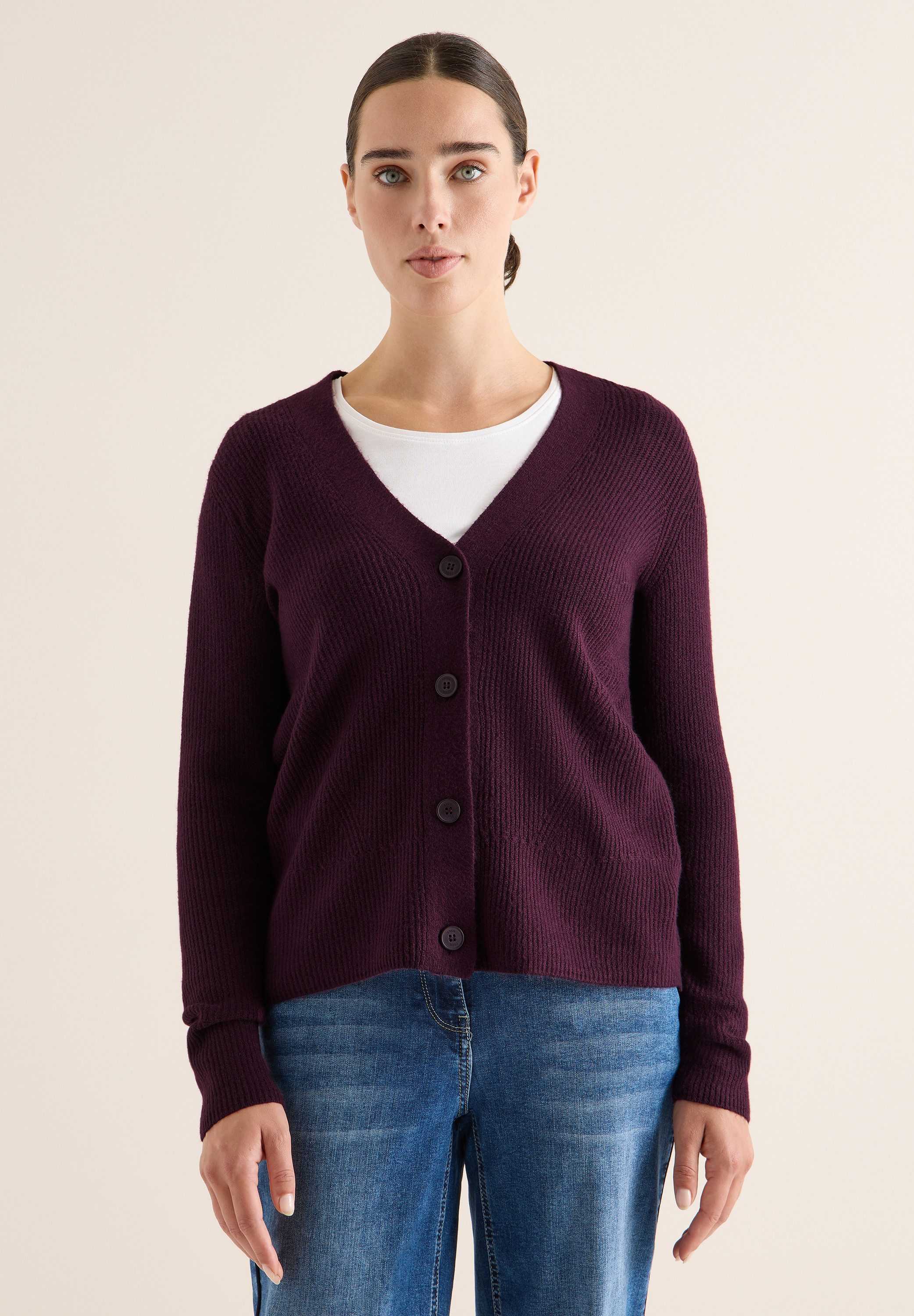 CECIL Cardigan aus Feinstrick