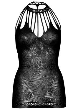 Leg Avenue Minikleid Mini-Kleid aus Spitze mit Netz - schwarz